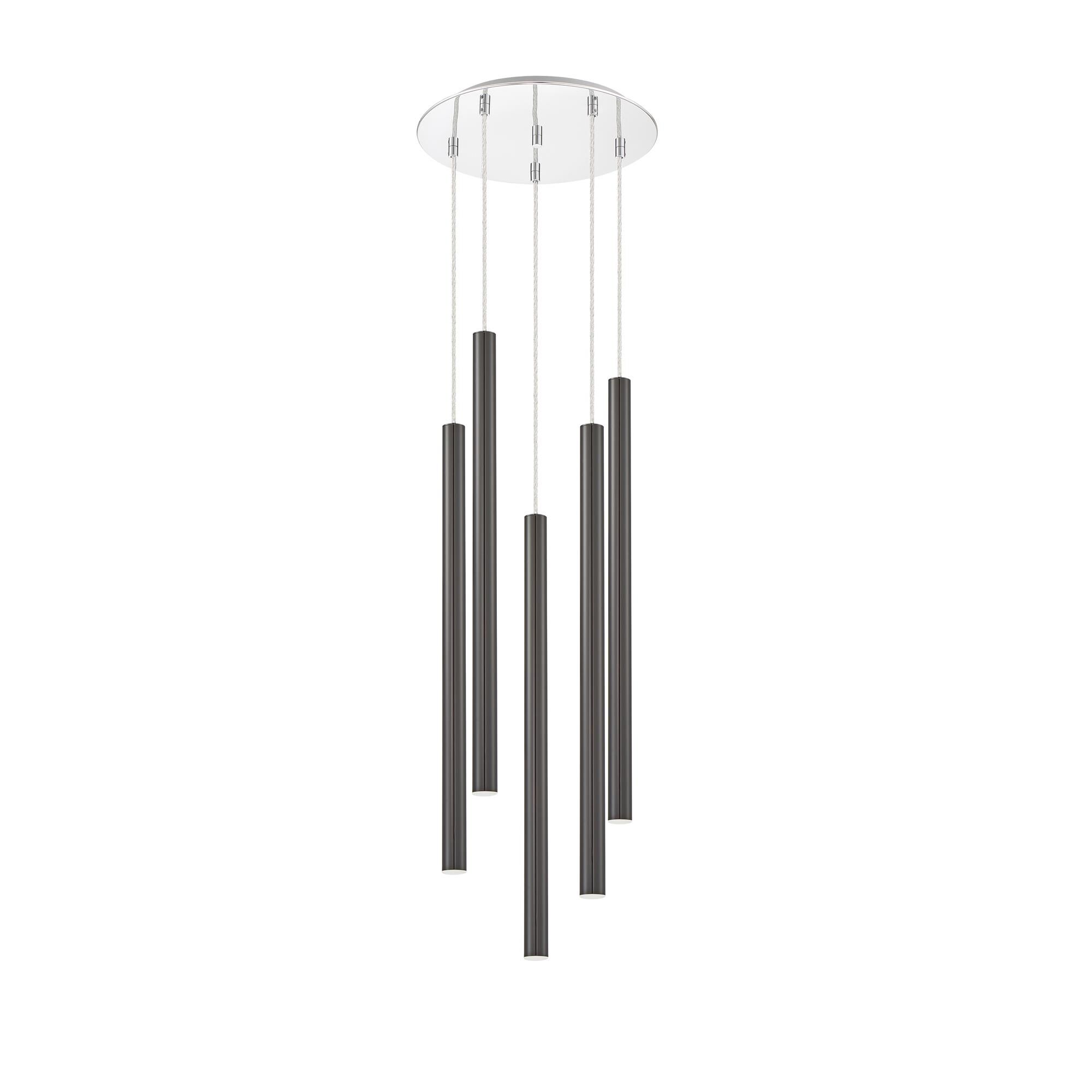 Shown in Chrome finish and Steel glass and Steel shade