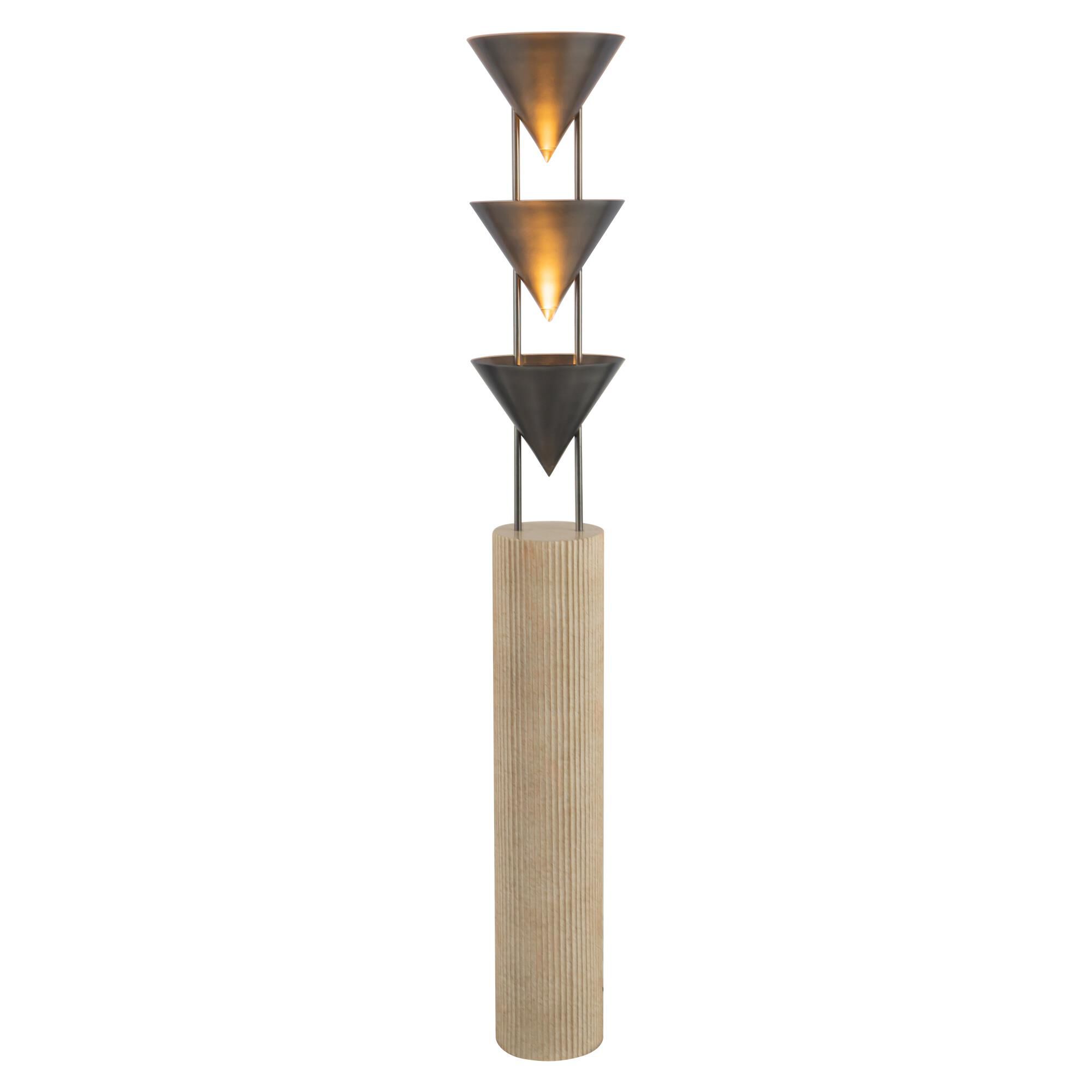 Shown in Aged Steel finish and Steel shade