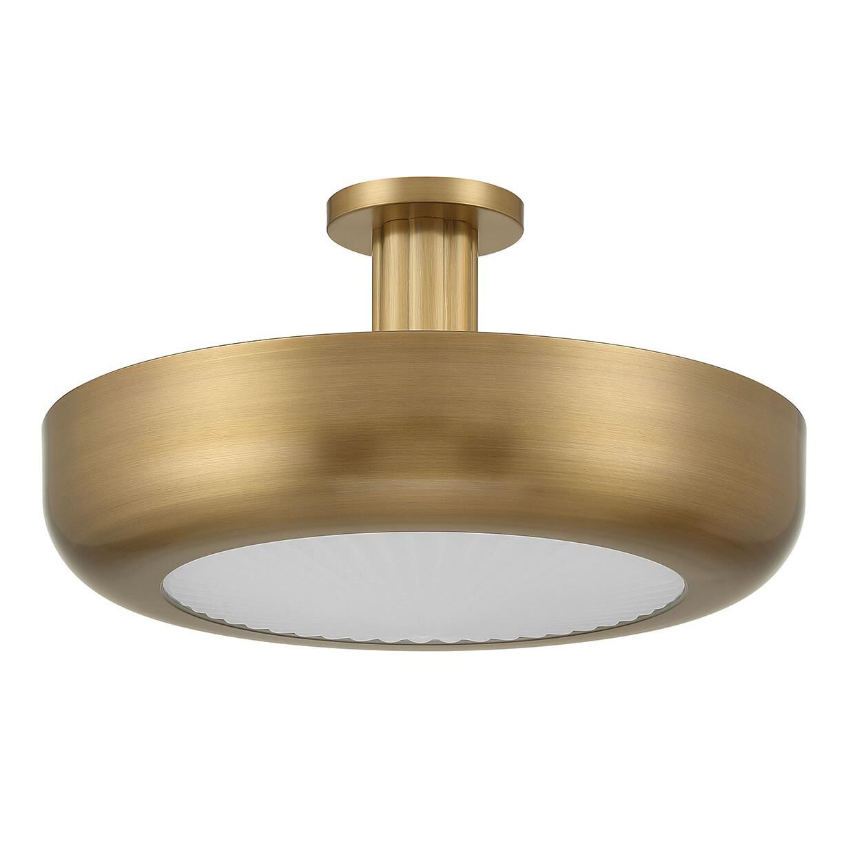 Shown in Antique Brass finish and Etched glass