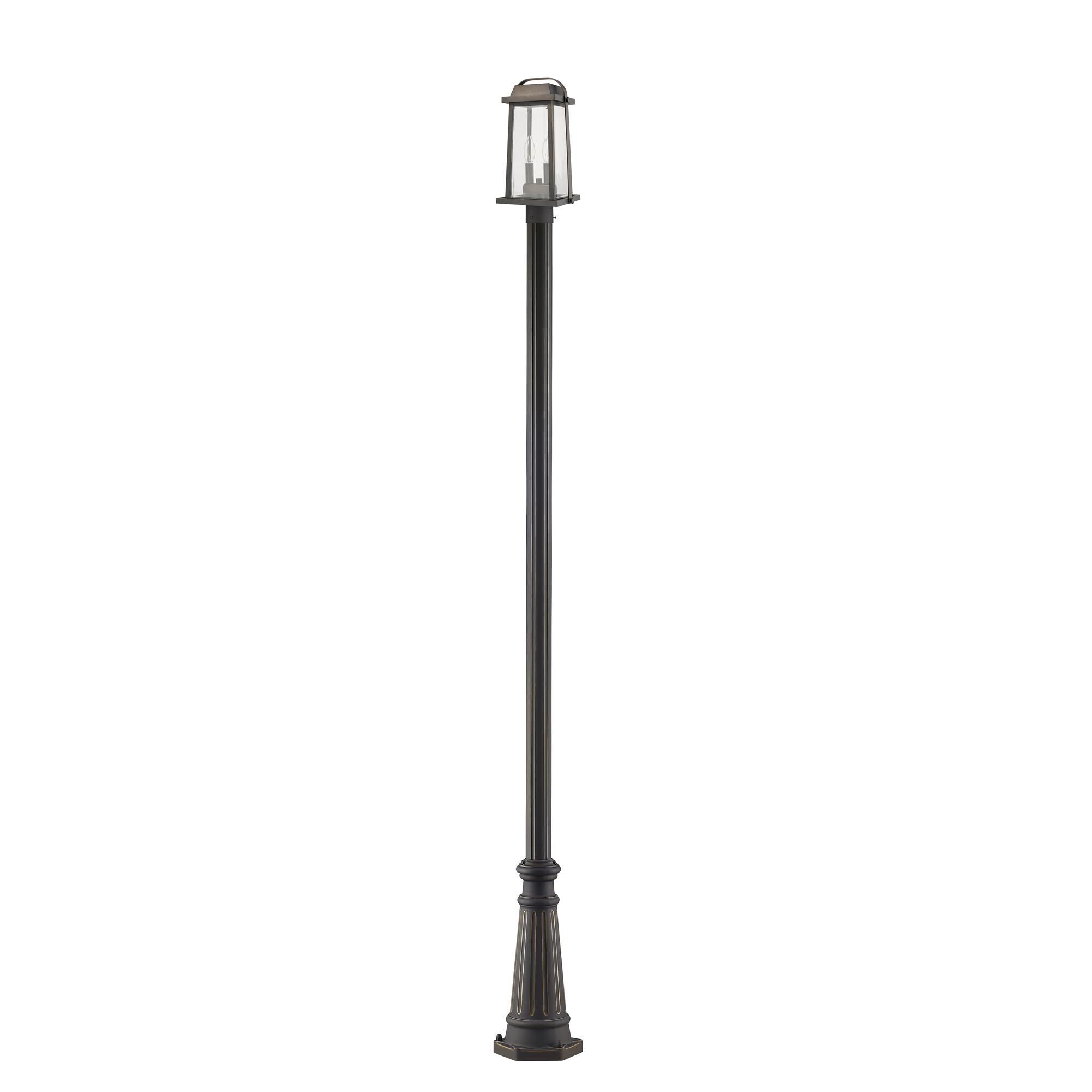 Shown in Oil Rubbed Bronze finish and Glass shade