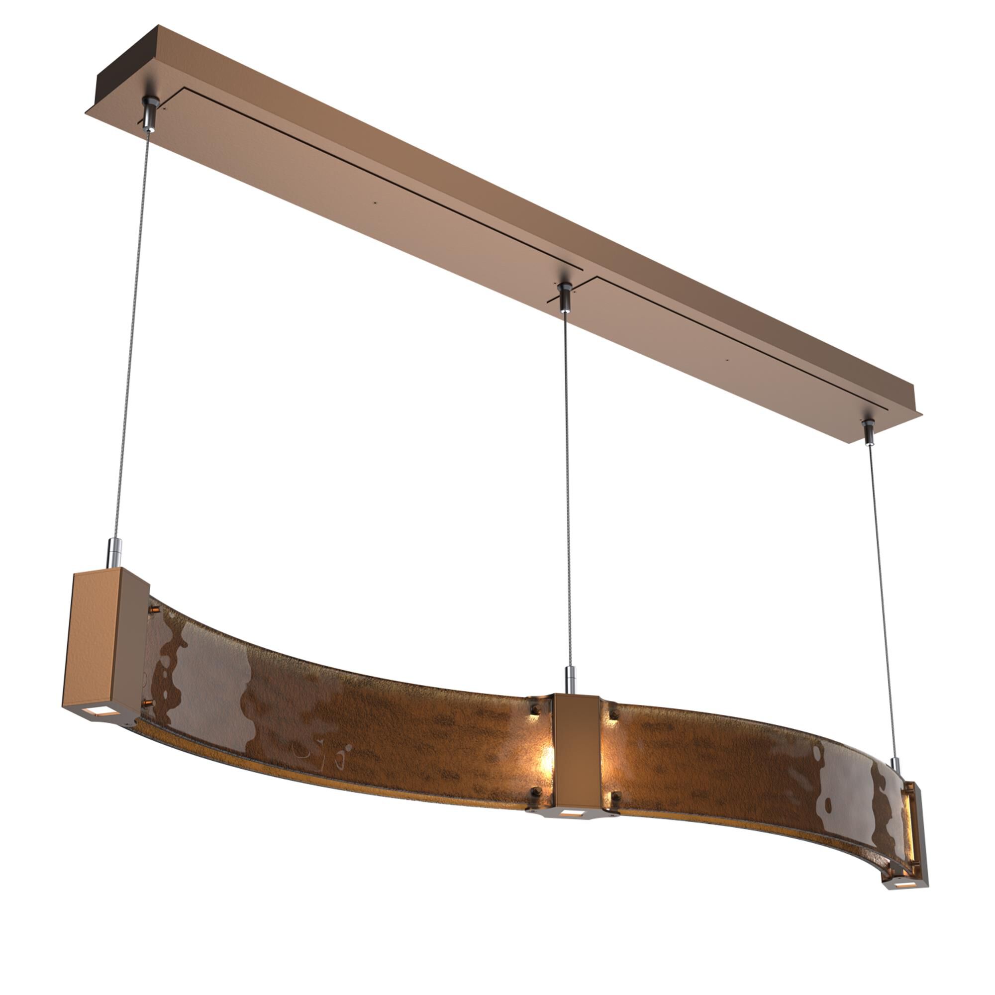 Shown in Burnished Bronze finish and Bronze Granite glass