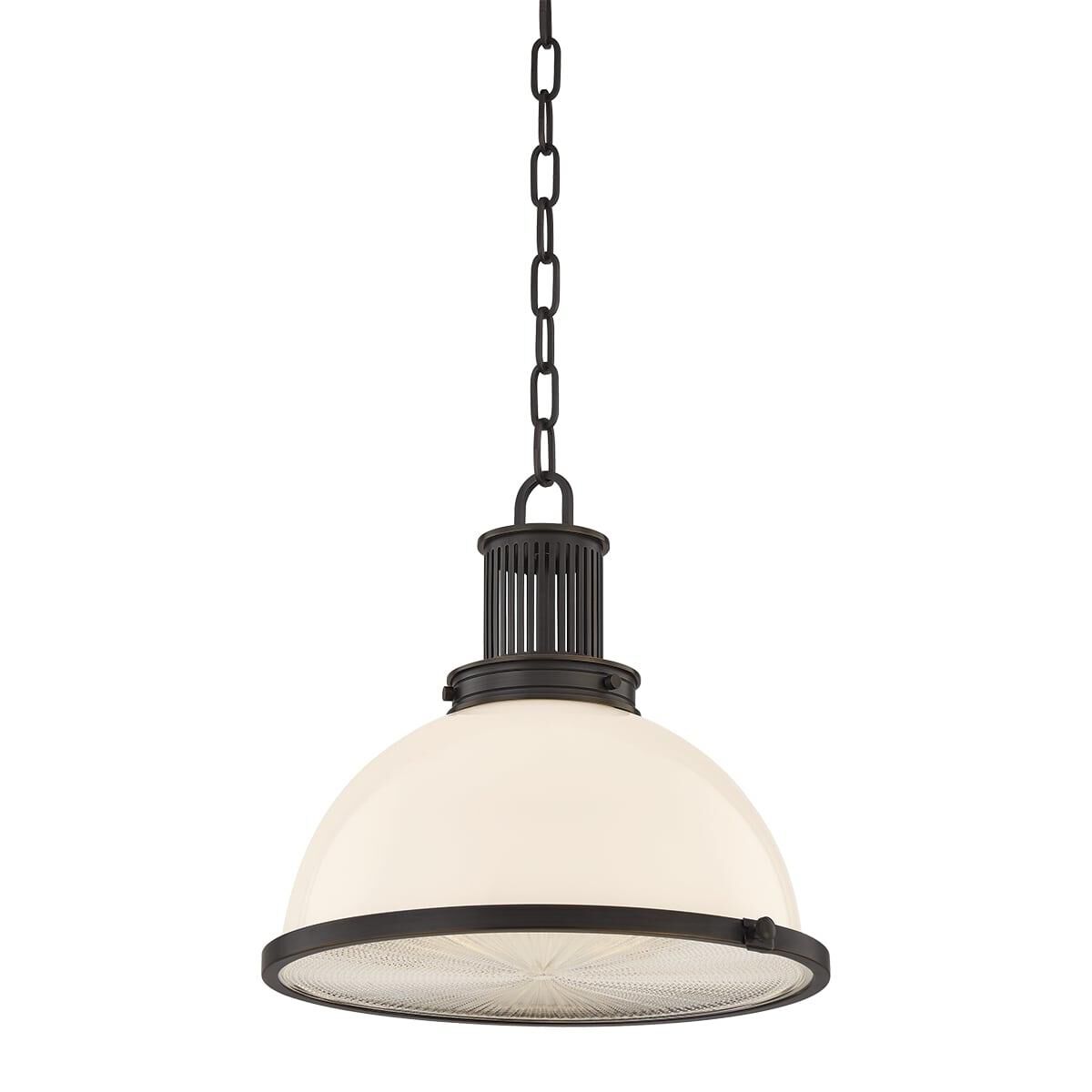 Shown in Distressed Bronze finish and Opal Glossy glass