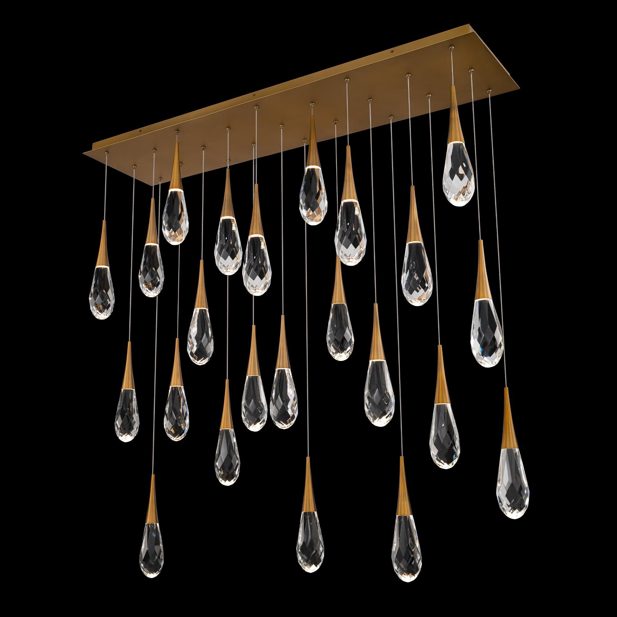 Hibiscus Linear Suspension Light by Schonbek Beyond