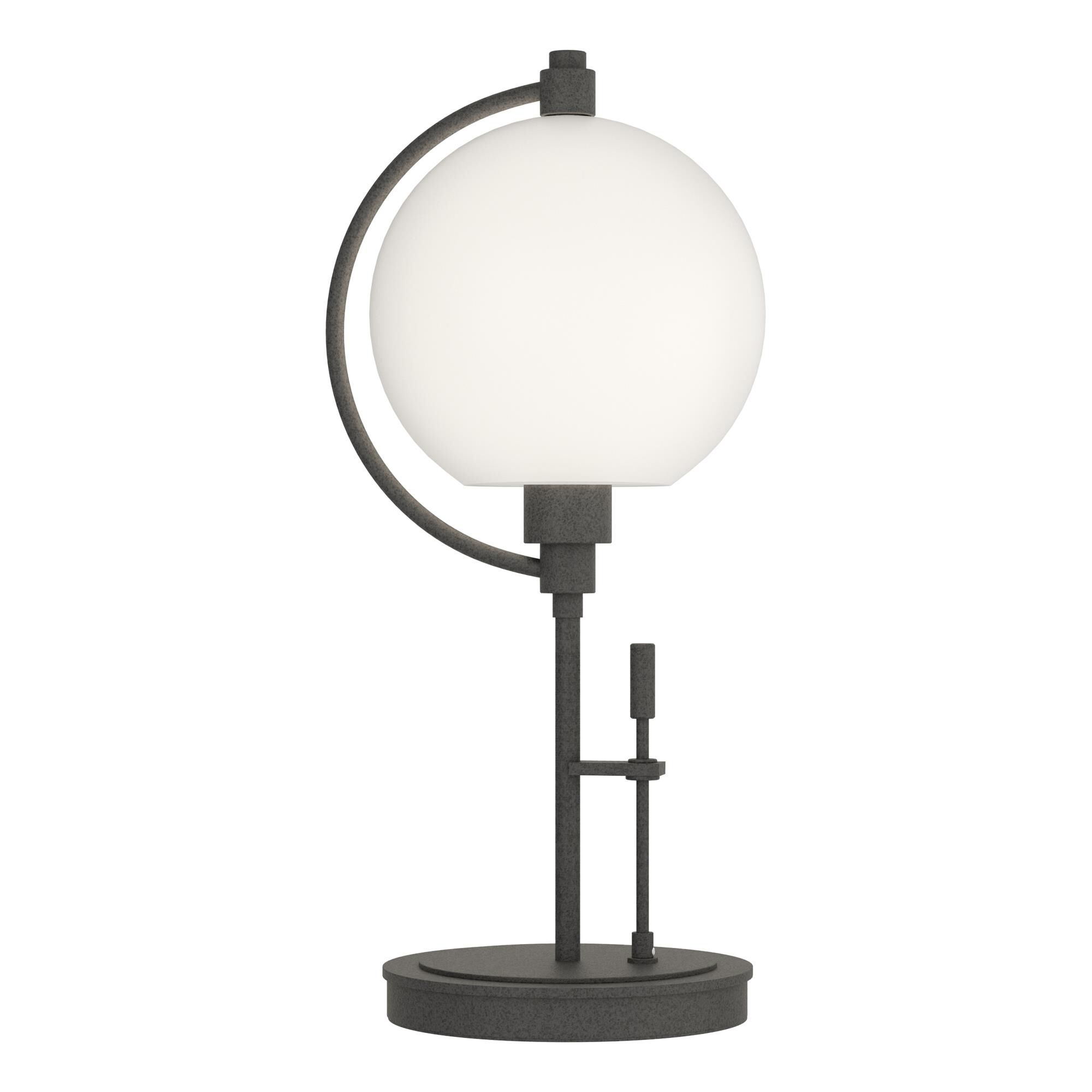 Shown in Natural Iron finish and Opal  glass