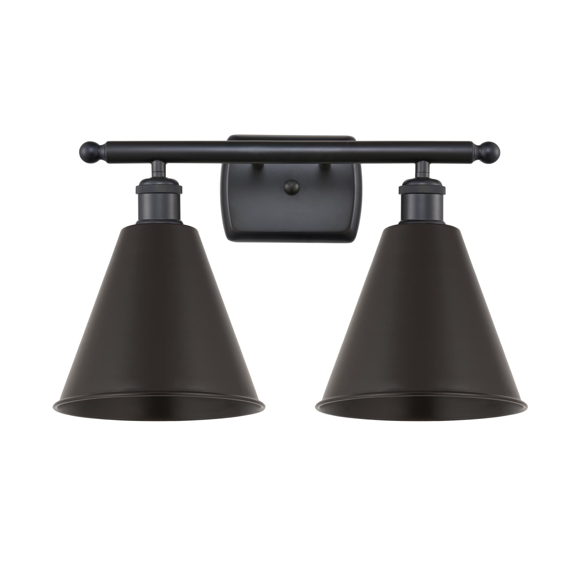 Shown in Matte Black finish and Matte Black Ballston Cone shade