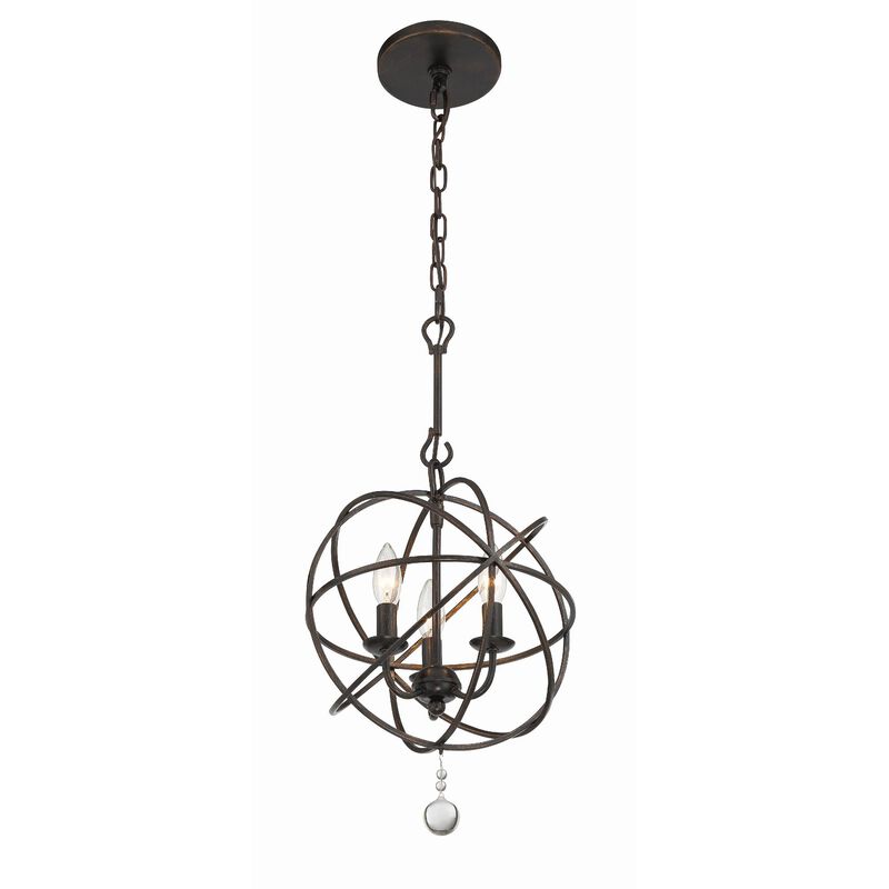 Solaris 13 Inch Mini Chandelier by Crystorama
