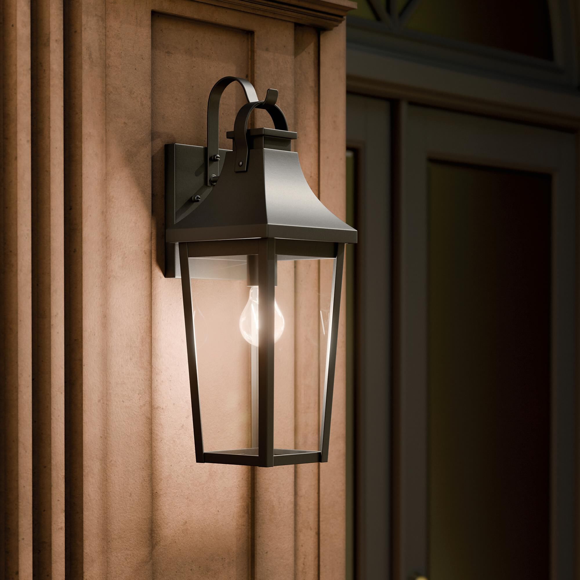 Shown in Textured Black finish and Clear glass