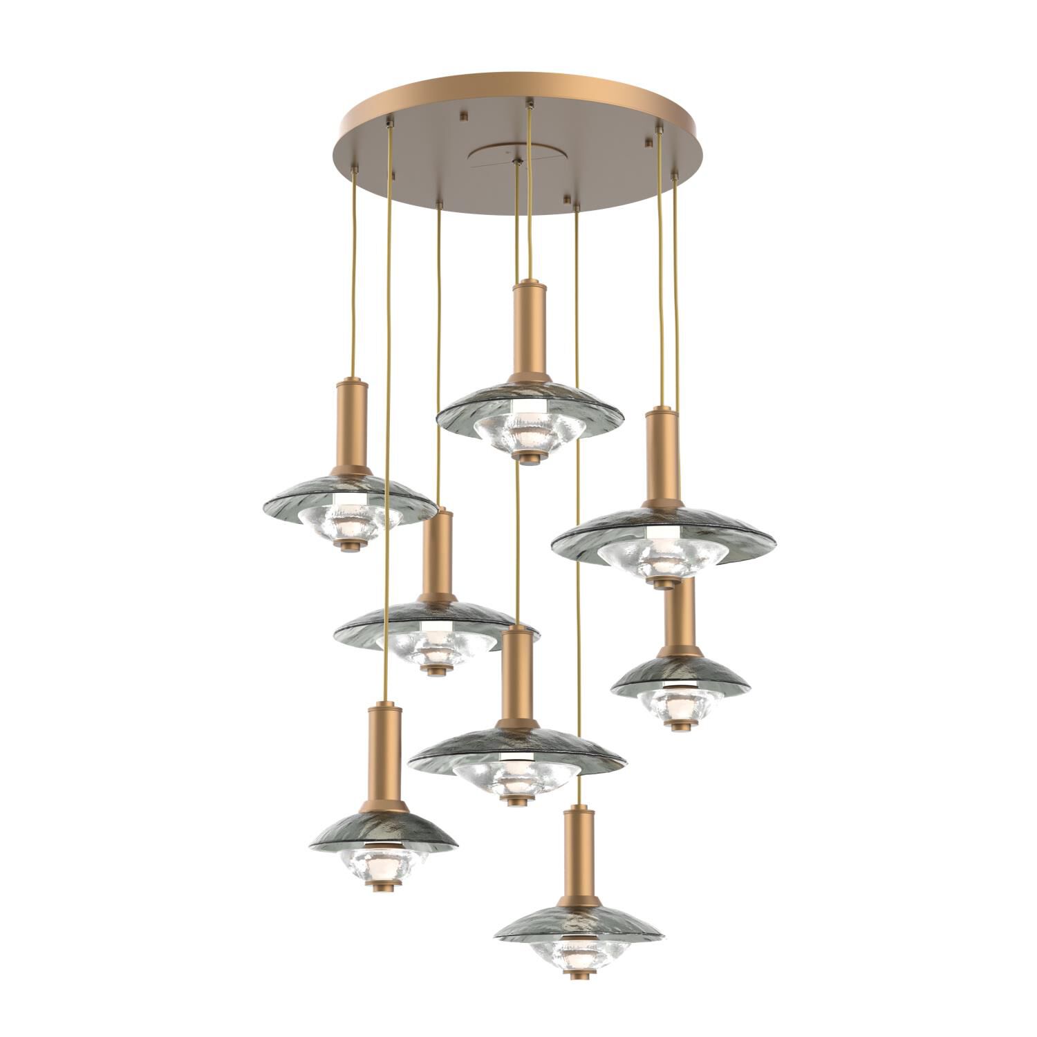 Levi Wilson Cirrus 37 Inch Multi Light Pendant by Hammerton Studio