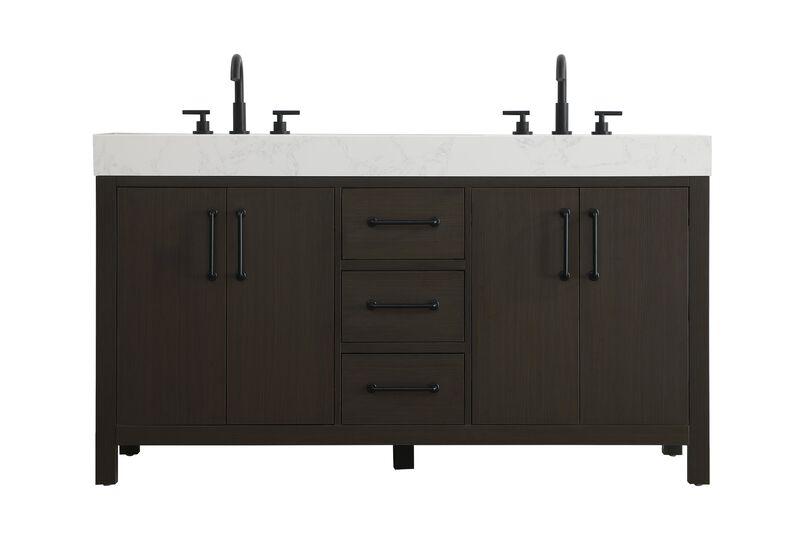 Nathan 60 Inch Bath Vanity by Elegant Dcor