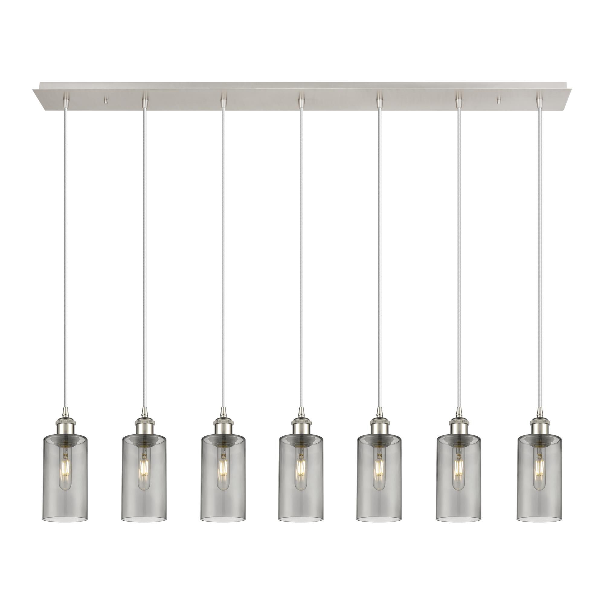 Shown in Polished Nickel finish and Light Smoke shade