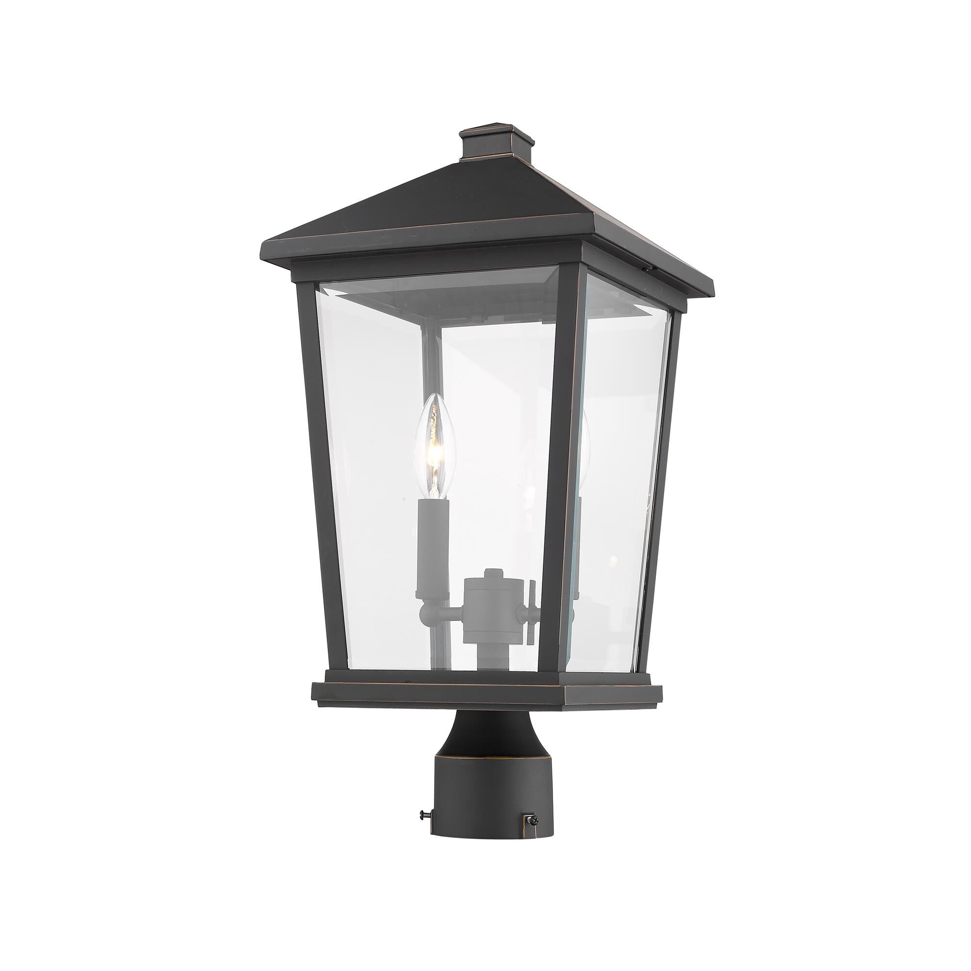 Beacon 19 Inch Tall 2 Light Outdoor Post Lamp by Z-Lite