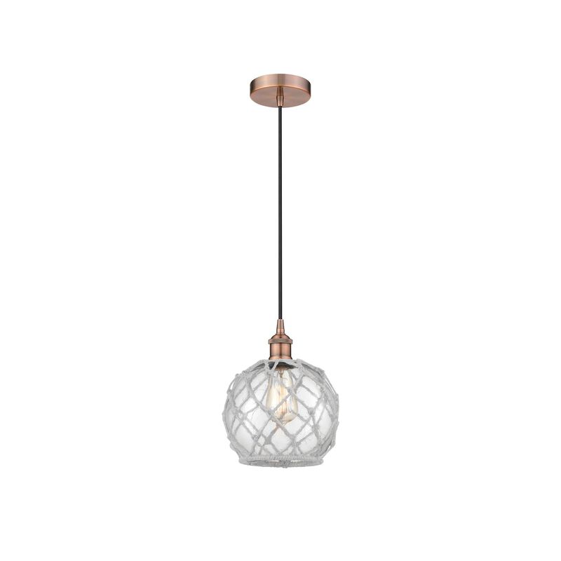 Bruno Marashlian Farmhouse Rope 8 Inch Mini Pendant by Innovations Lighting