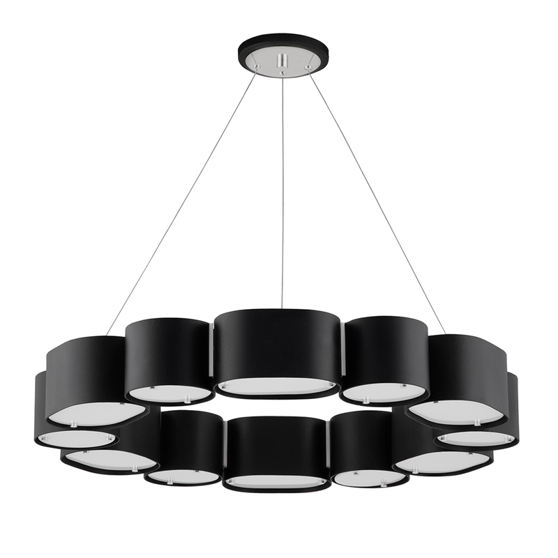 Opal Medium Chandelier by Corbett Lighting