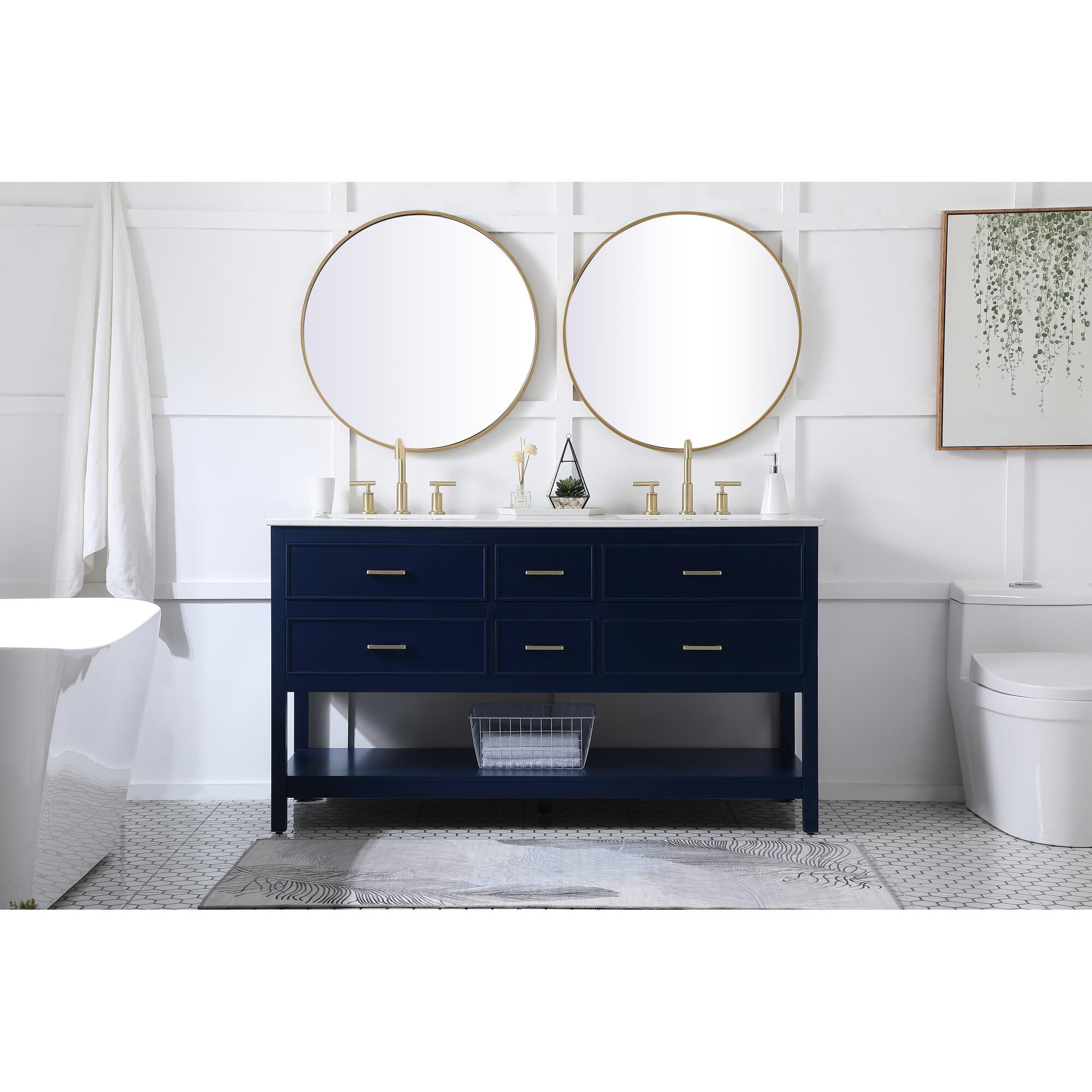 Sinclaire 60 Inch Bath Vanity by Elegant Decor