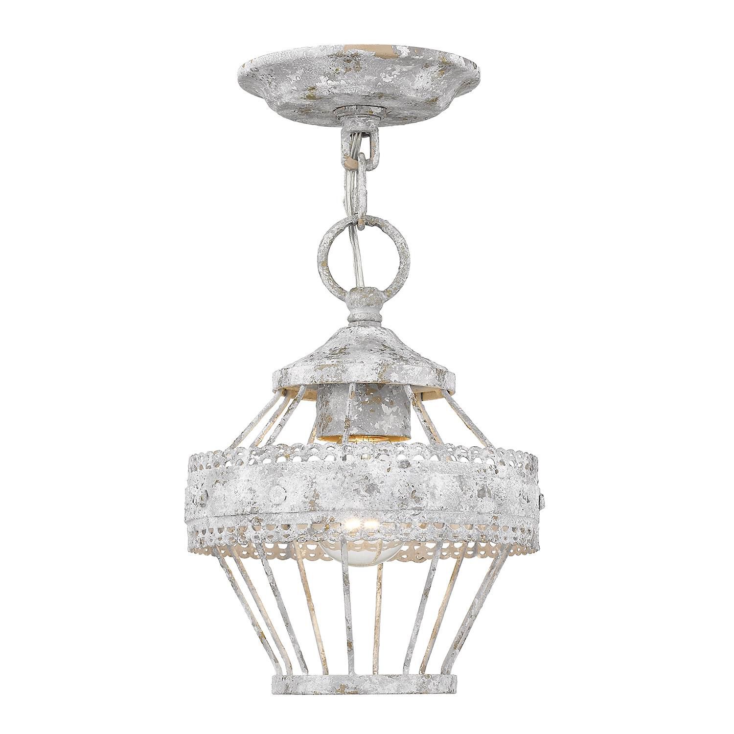 Ferris 12 Inch Semi-flush by Golden Lighting