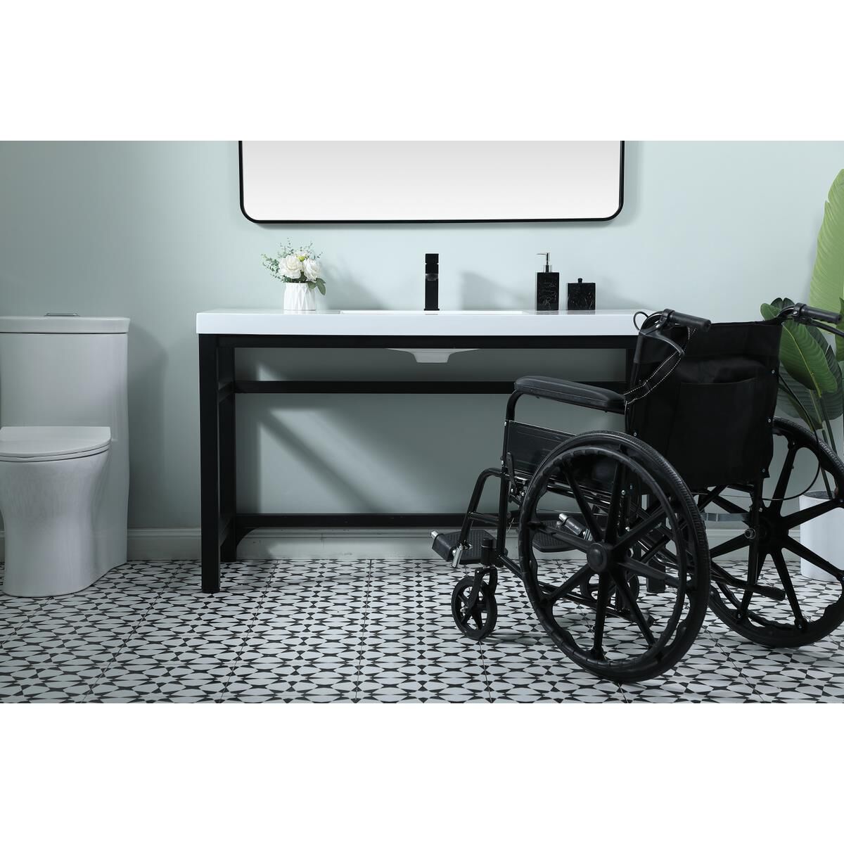 Shown in Black finish