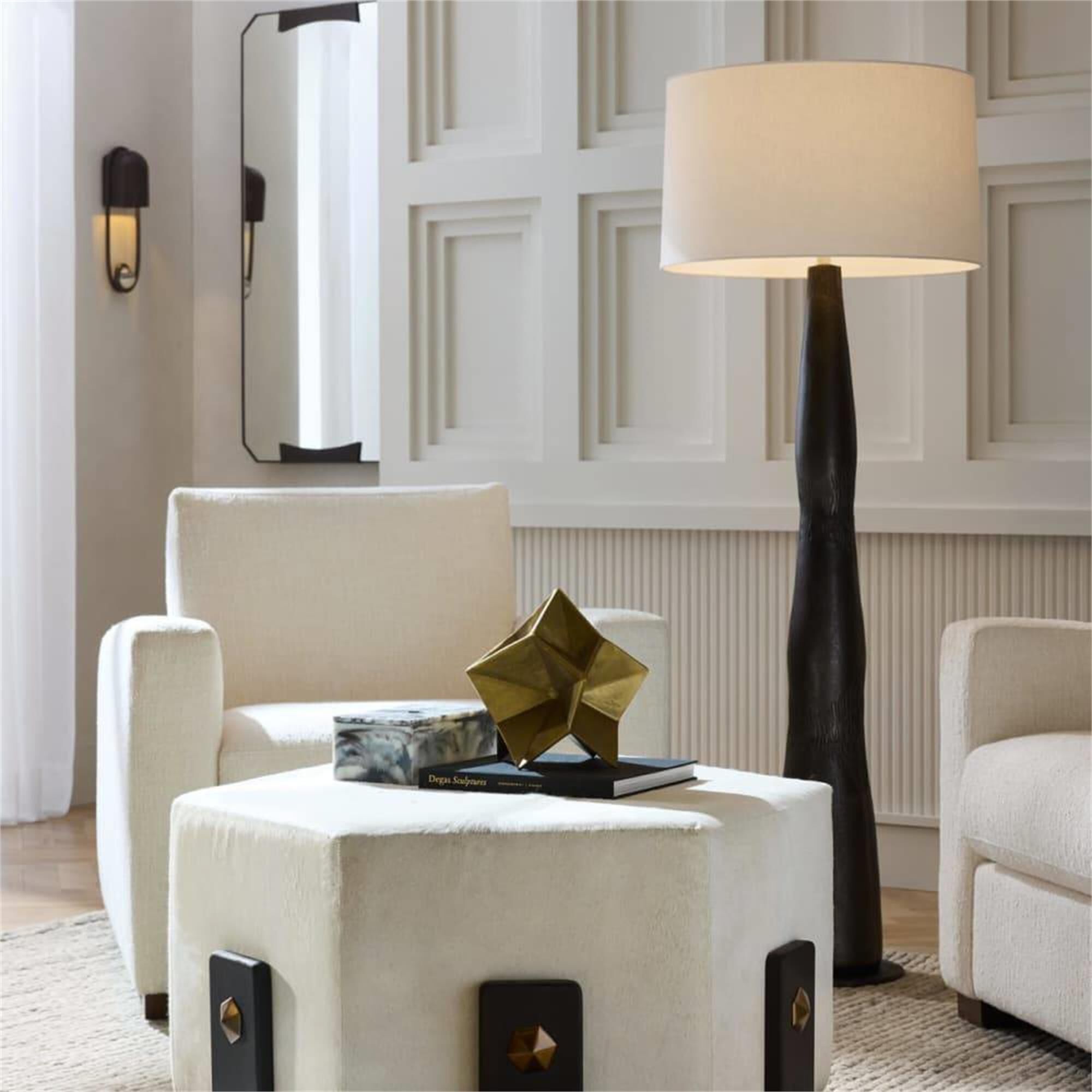 Shown in Antiqued Aluminum finish