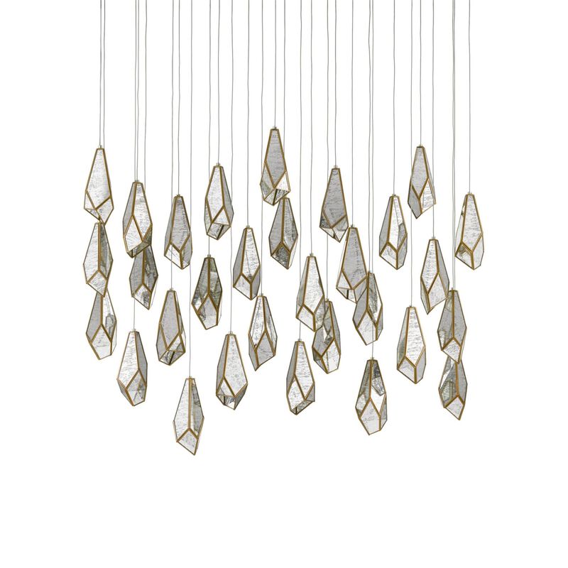 Glace 54 Inch 30 Light LED Multi Light Pendant by Currey and Company