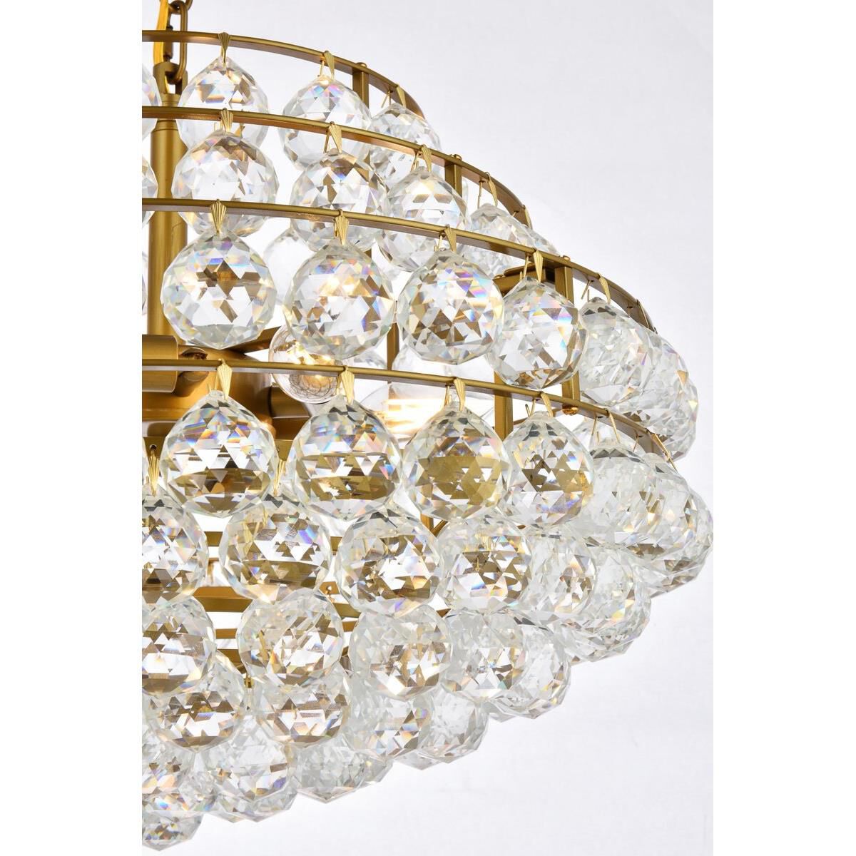 Shown in Brass finish and Royal Cut Clear crystal