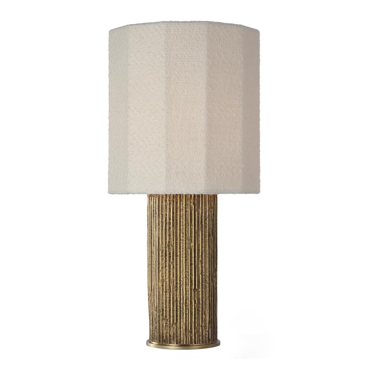 Shown in Ridged Tombac finish and Decorative Boucle shade
