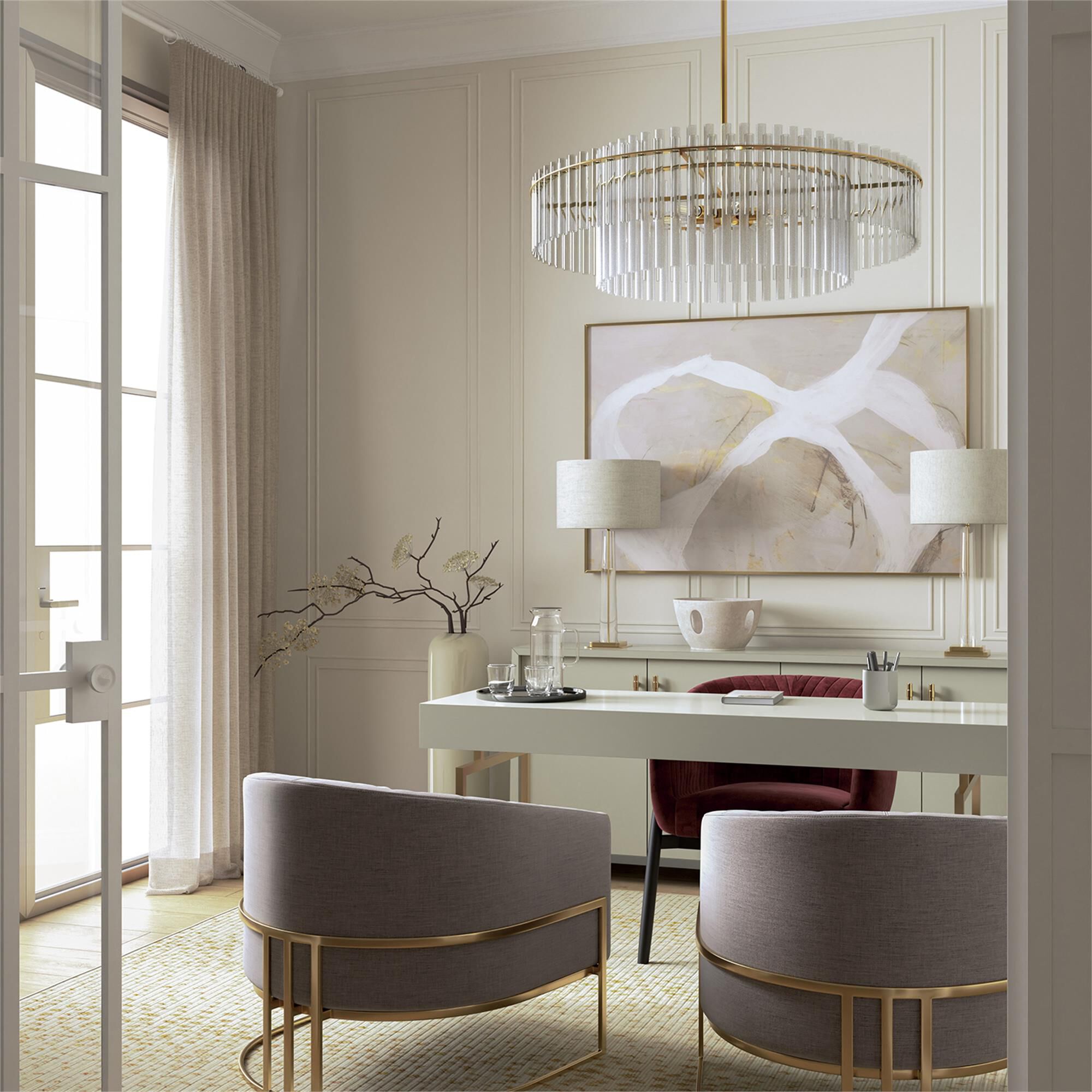 Shown in Aged Brass finish