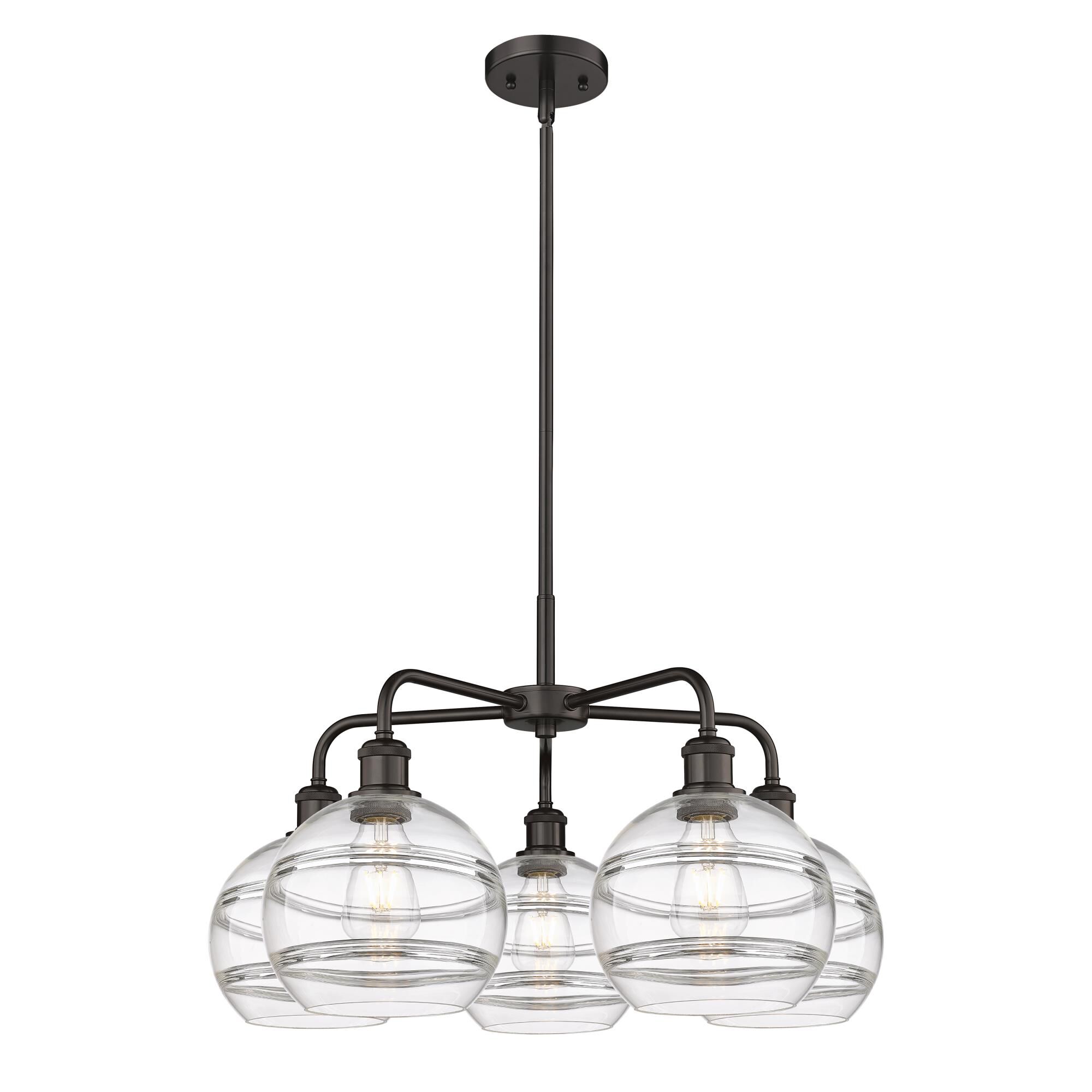 Shown in Oil Rubbed Bronze finish and Clear glass