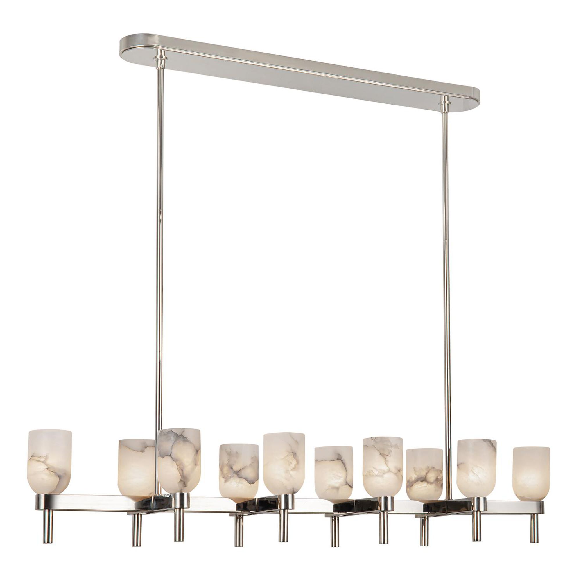 Shown in Polished Nickel/Alabaster finish