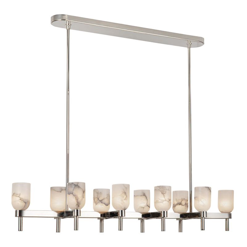 Elisa Carlucci Lucian Medium Linear Chandelier by Alora Lighting