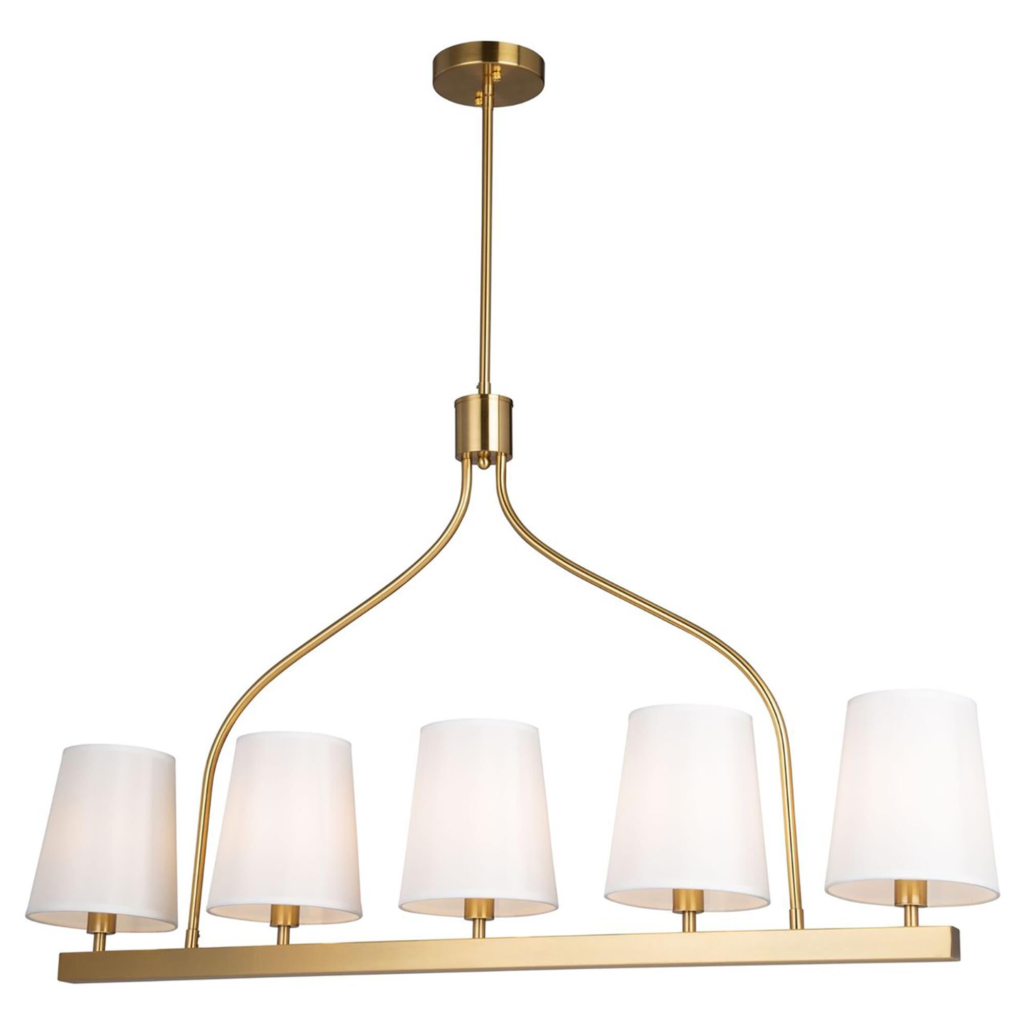 Steven Sabados (S&C) Rhythm 40 Inch 5 Light Linear Suspension Light,