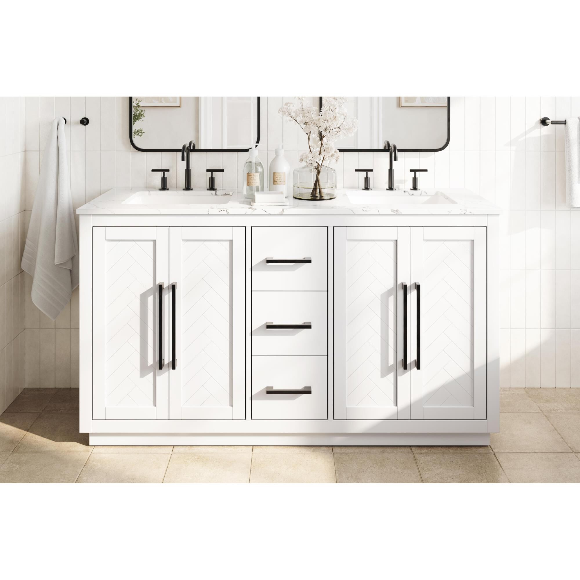 Chase 60 Inch Bath Vanity by Elegant Dcor