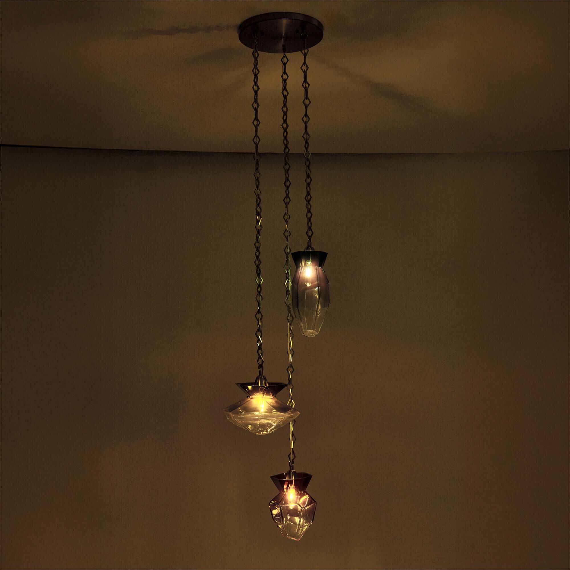 Bolsa 21 Inch Multi Light Pendant by Kalco Lighting