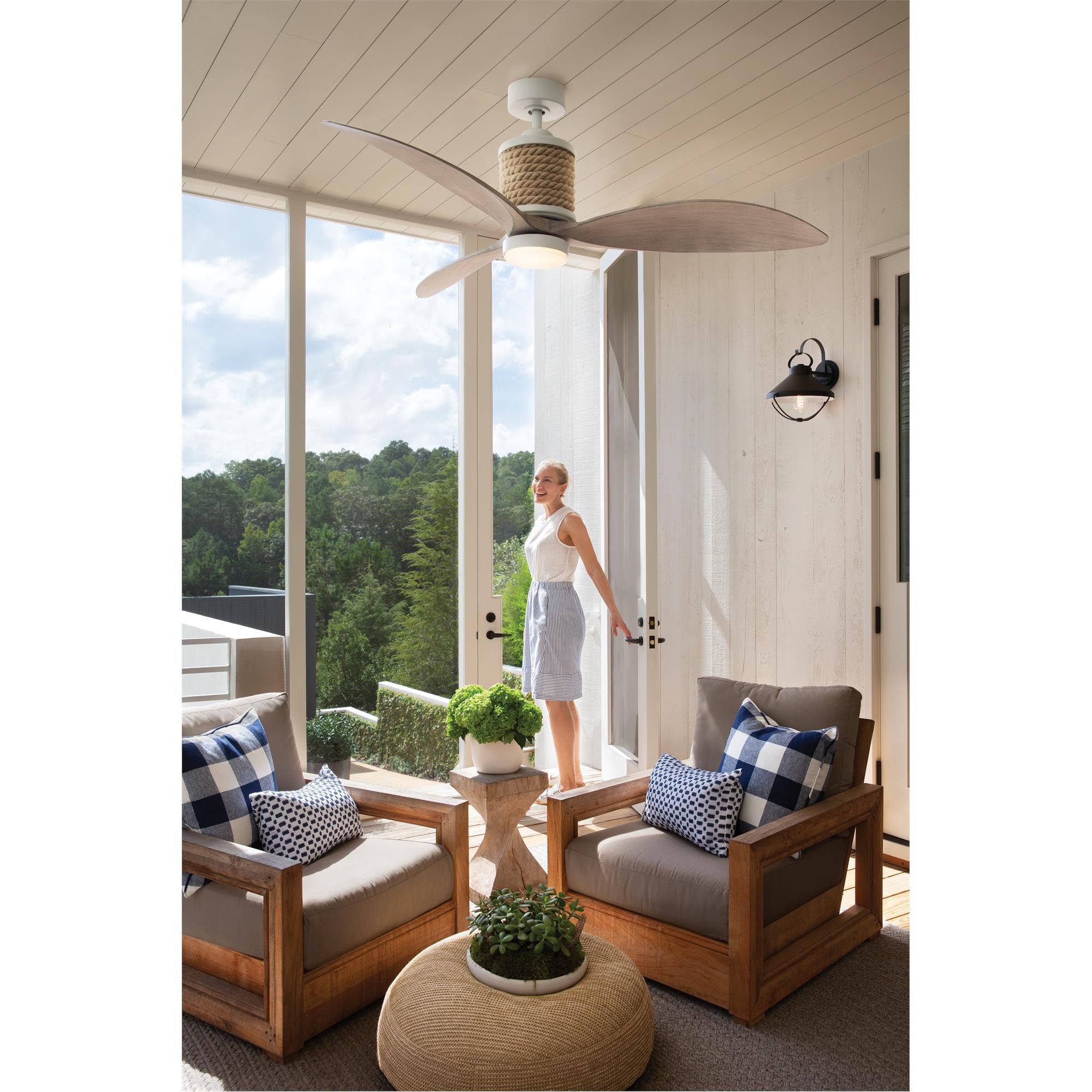 Marin 60 Inch Ceiling Fan with Light Kit,