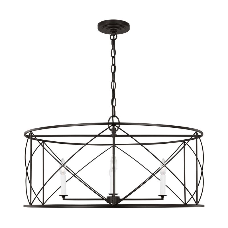 Chapman & Myers Beatrix 30 Inch 4 Light Chandelier by Visual Comfort Studio Collection