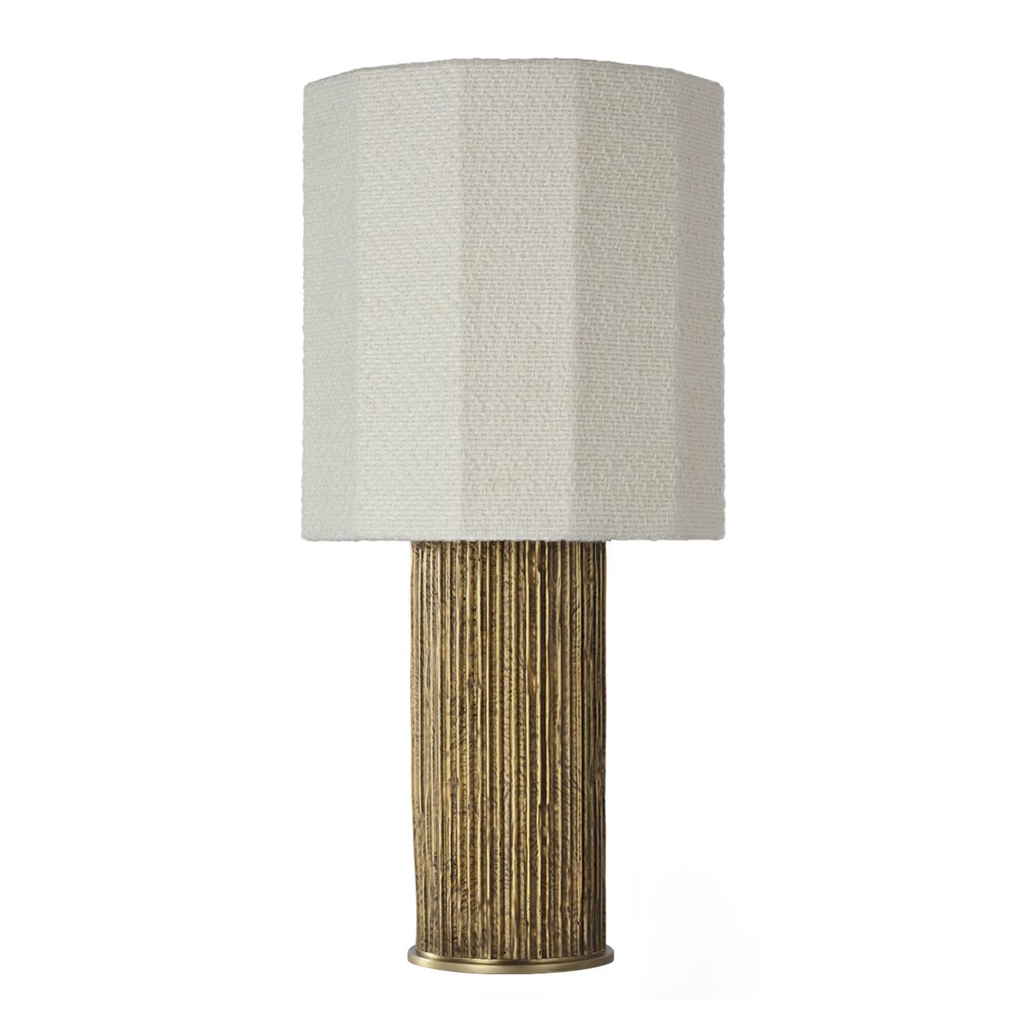 Shown in Ridged Tombac finish and Decorative Boucle shade