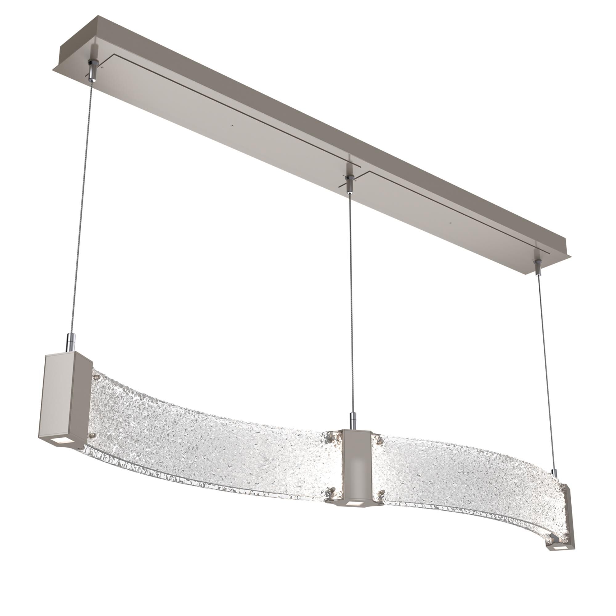 Shown in Metallic Beige Silver finish and Clear Rimelight glass