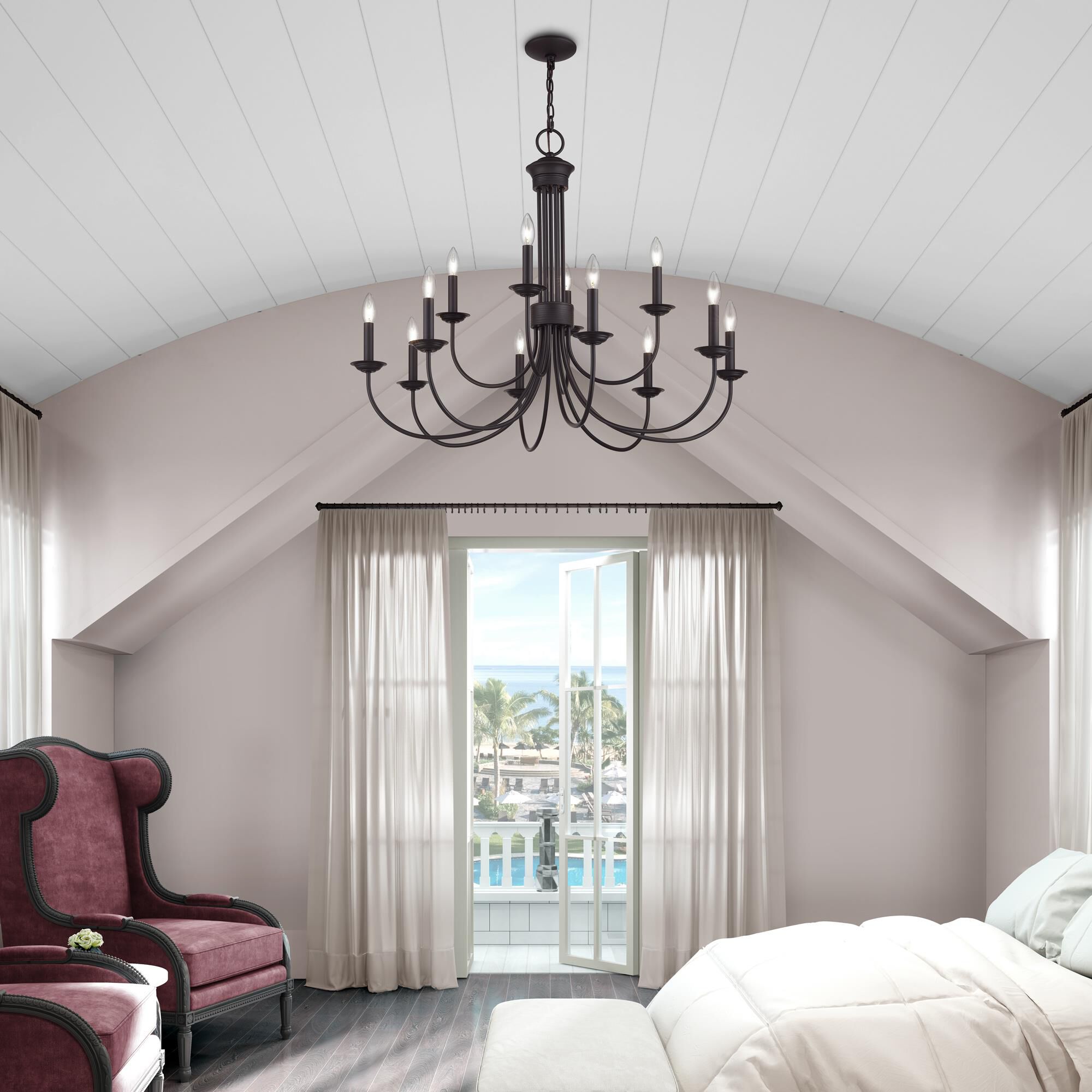 Estate 36 Inch Chandelier by Livex Lighting