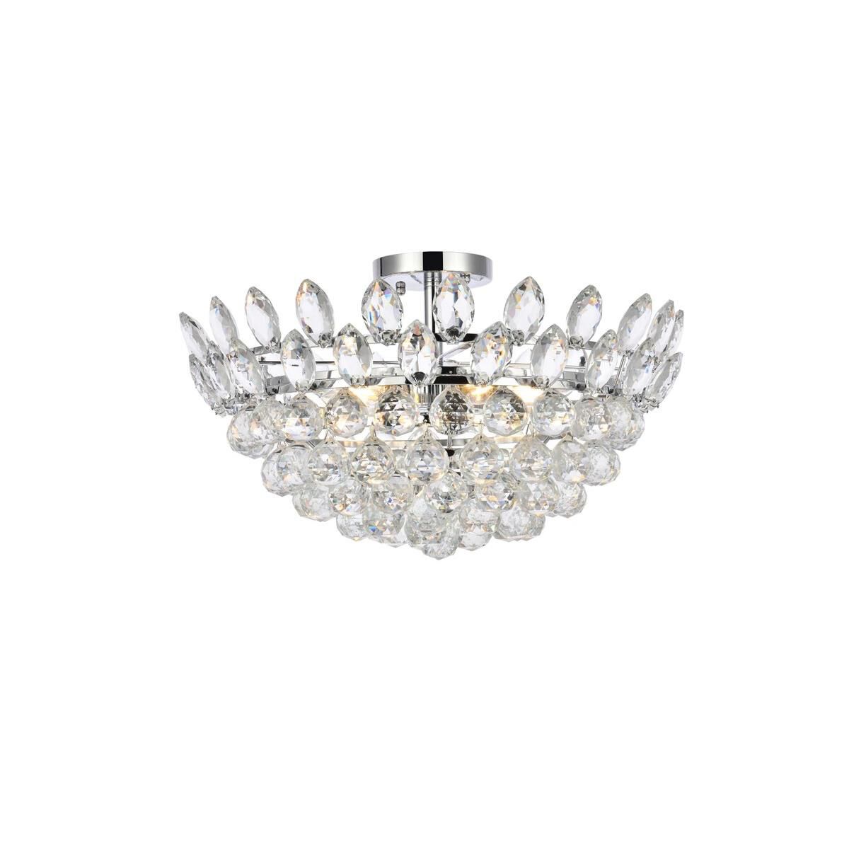 Emilia 20 Inch 5 Light Flush Mount by Elegant Lighting