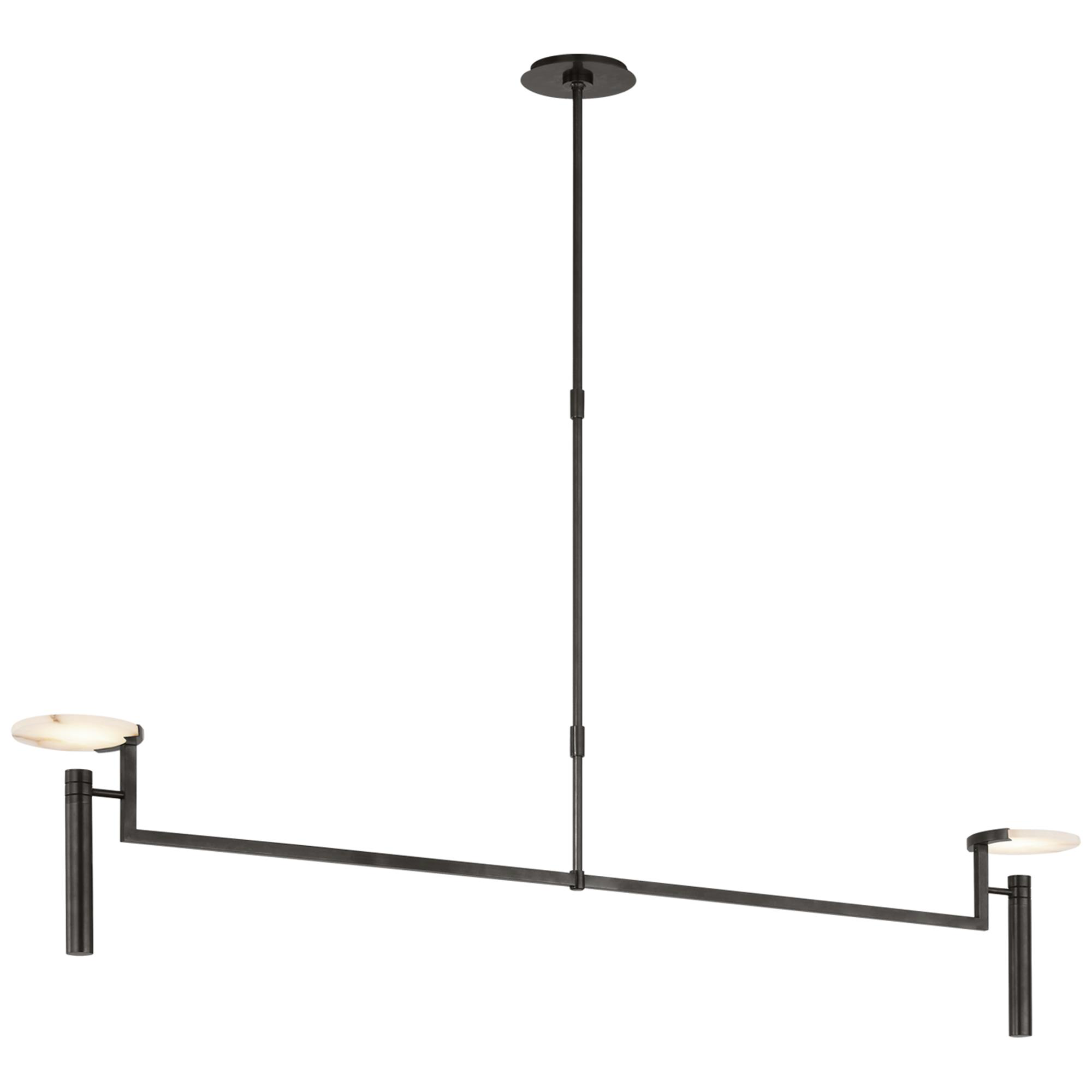 Shown in Bronze finish and Alabaster glass