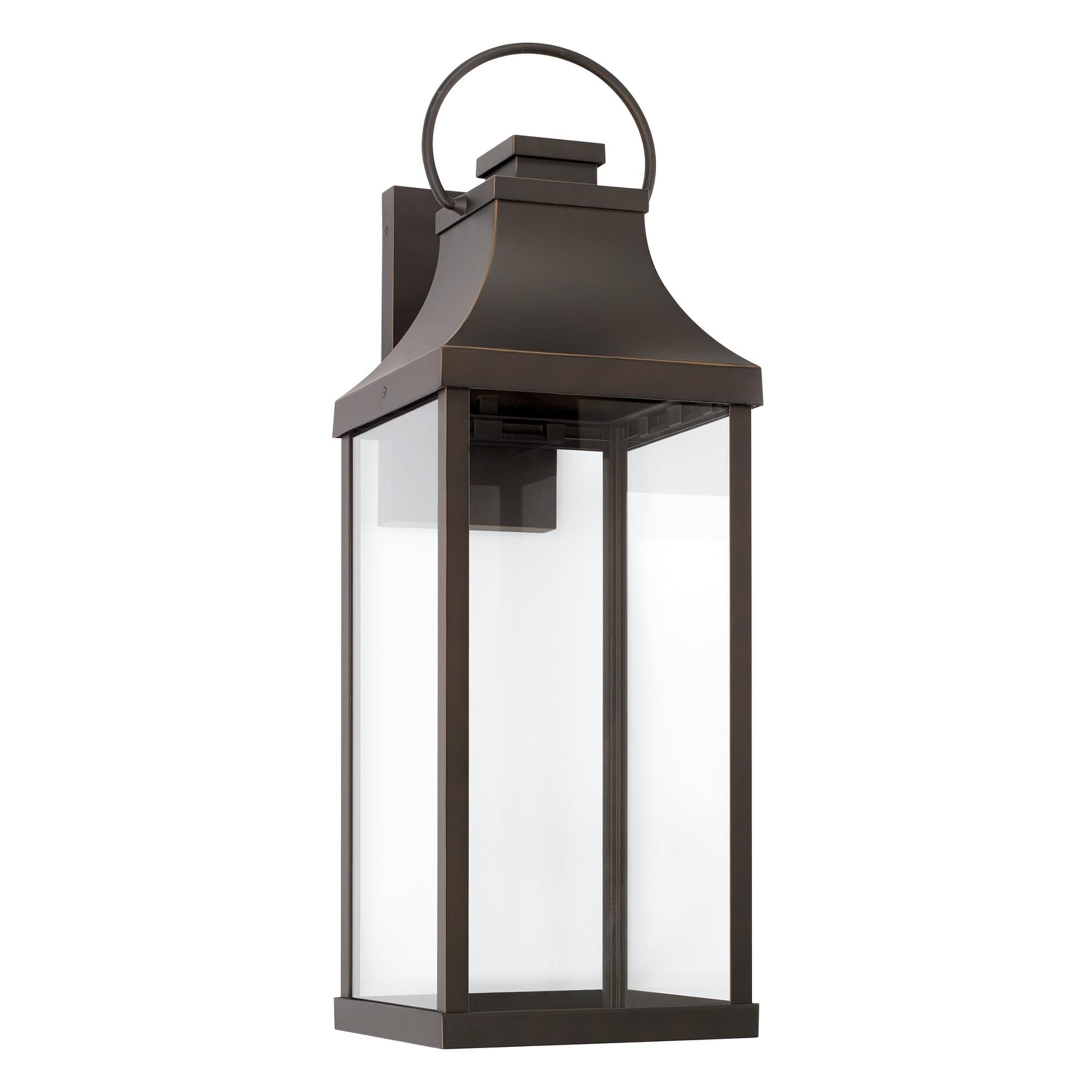 Shown in Oiled Bronze finish and Clear glass