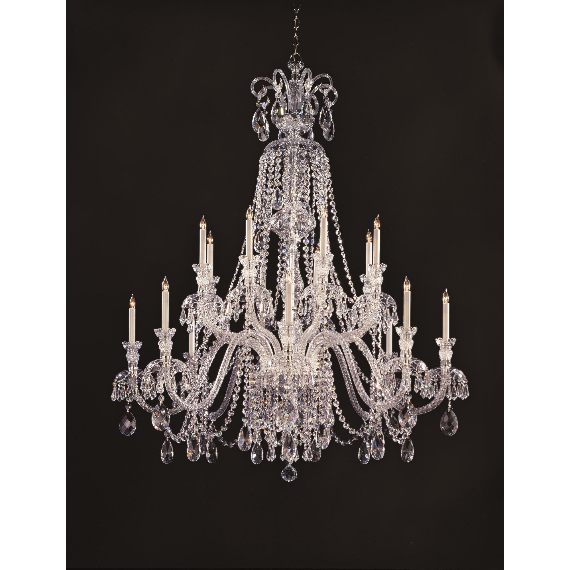 Traditional Crystal 56 Inch 16 Light Chandelier by Crystorama