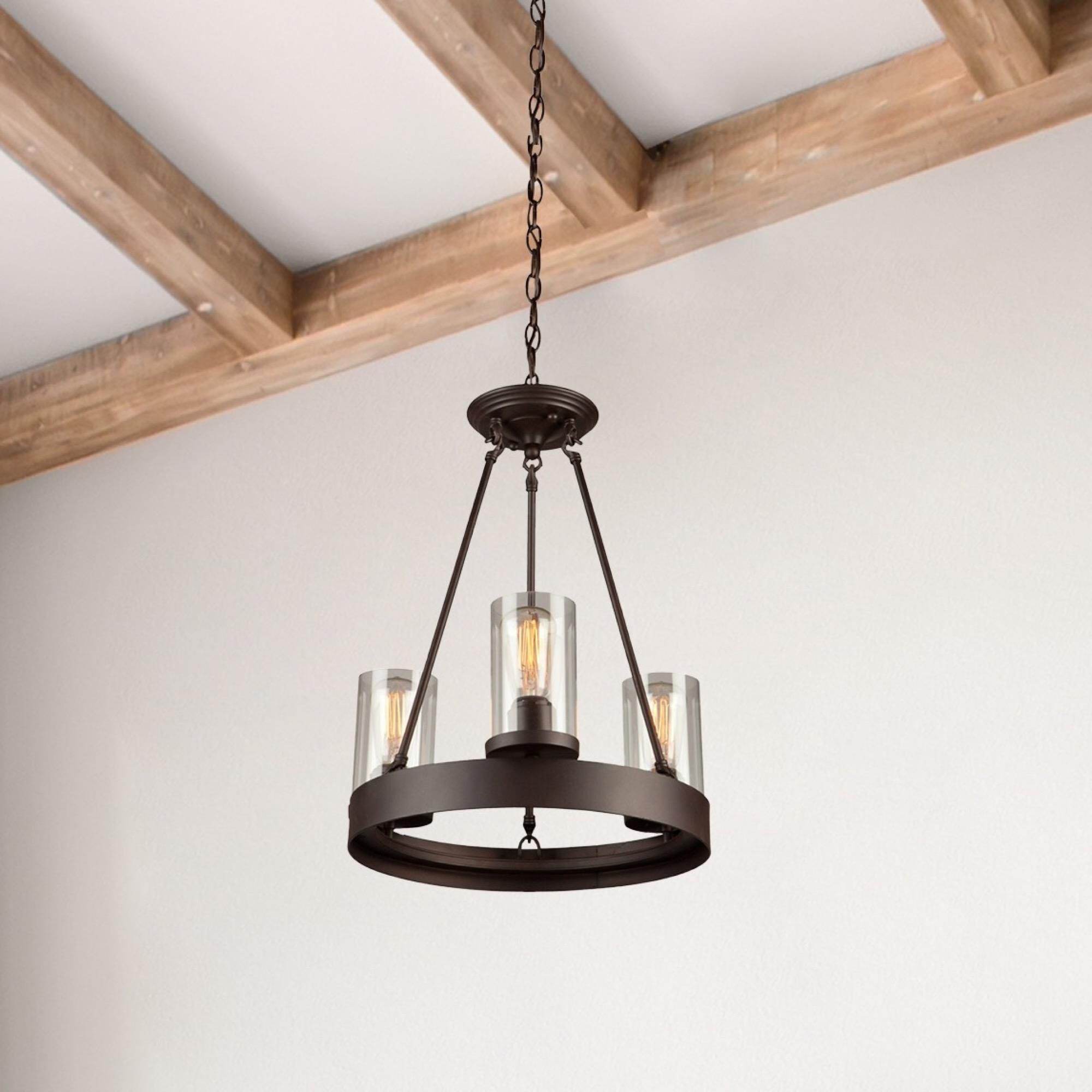 Menlo Park 17 Inch 3 Light Mini Chandelier,