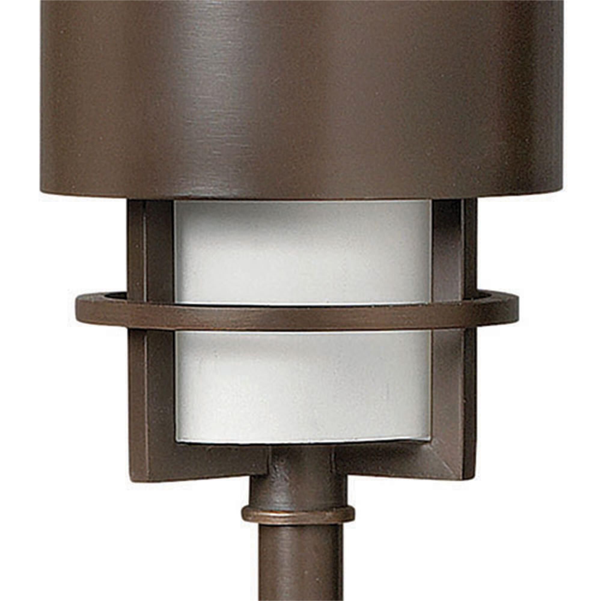 Shown in Metro Bronze finish and Etched Opal glass
