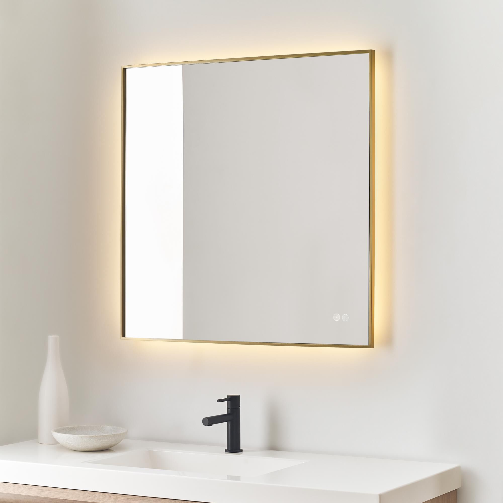 Cadre 30 Inch LED Lighted Mirror,