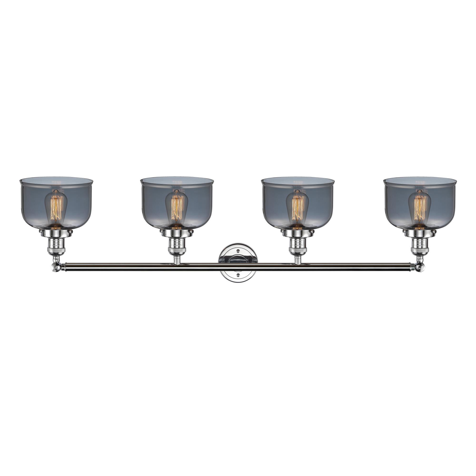 Shown in Polished Chrome finish and Plated Smoked glass