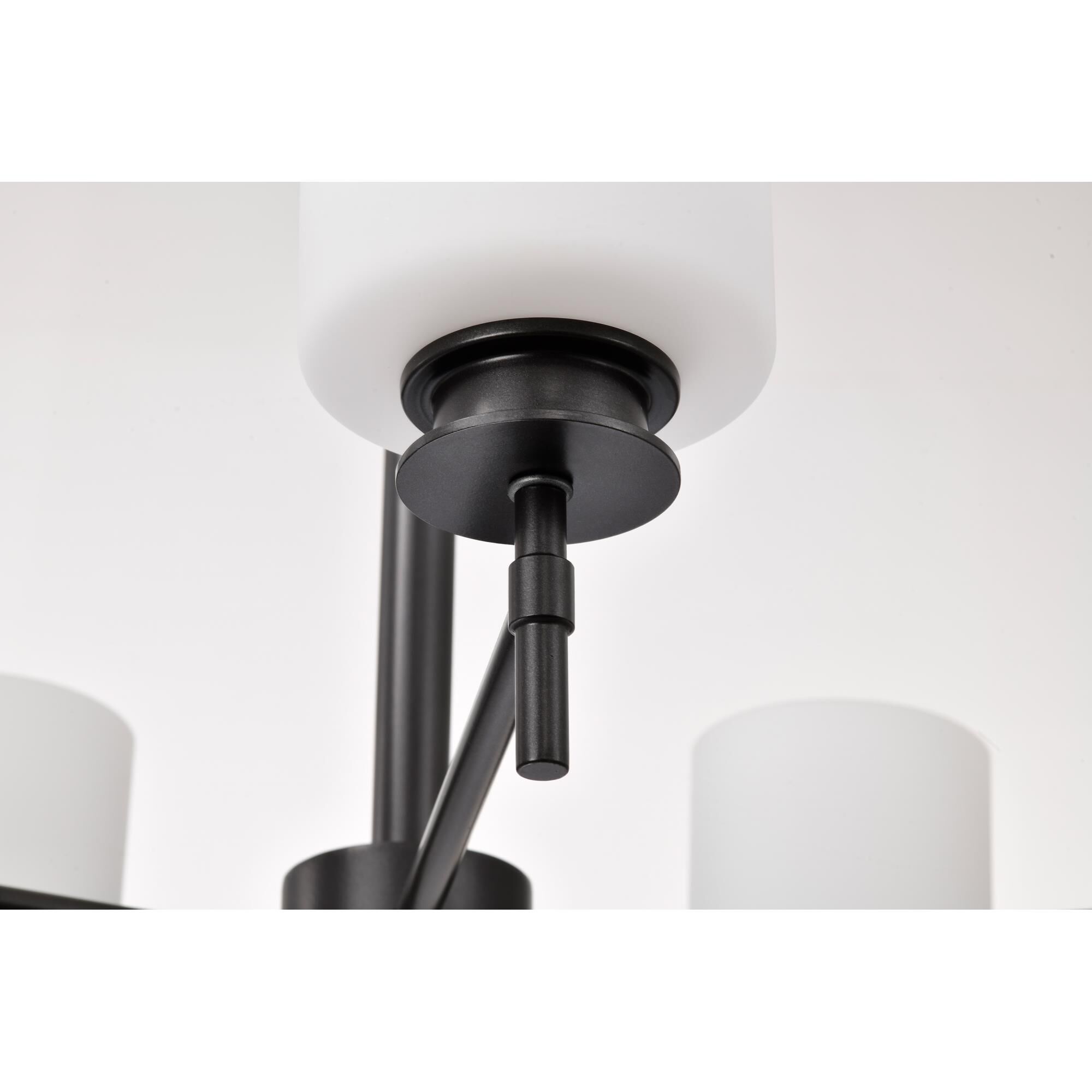 Shown in Gun Metal finish and Satin White glass