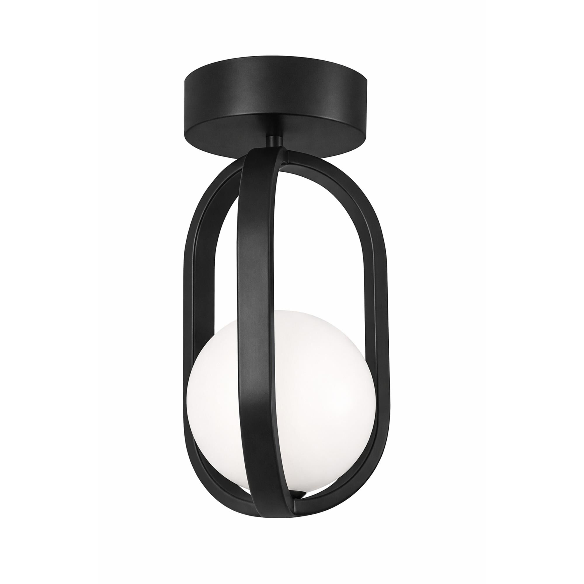 Milan 7 Inch Semi Flush Mount,