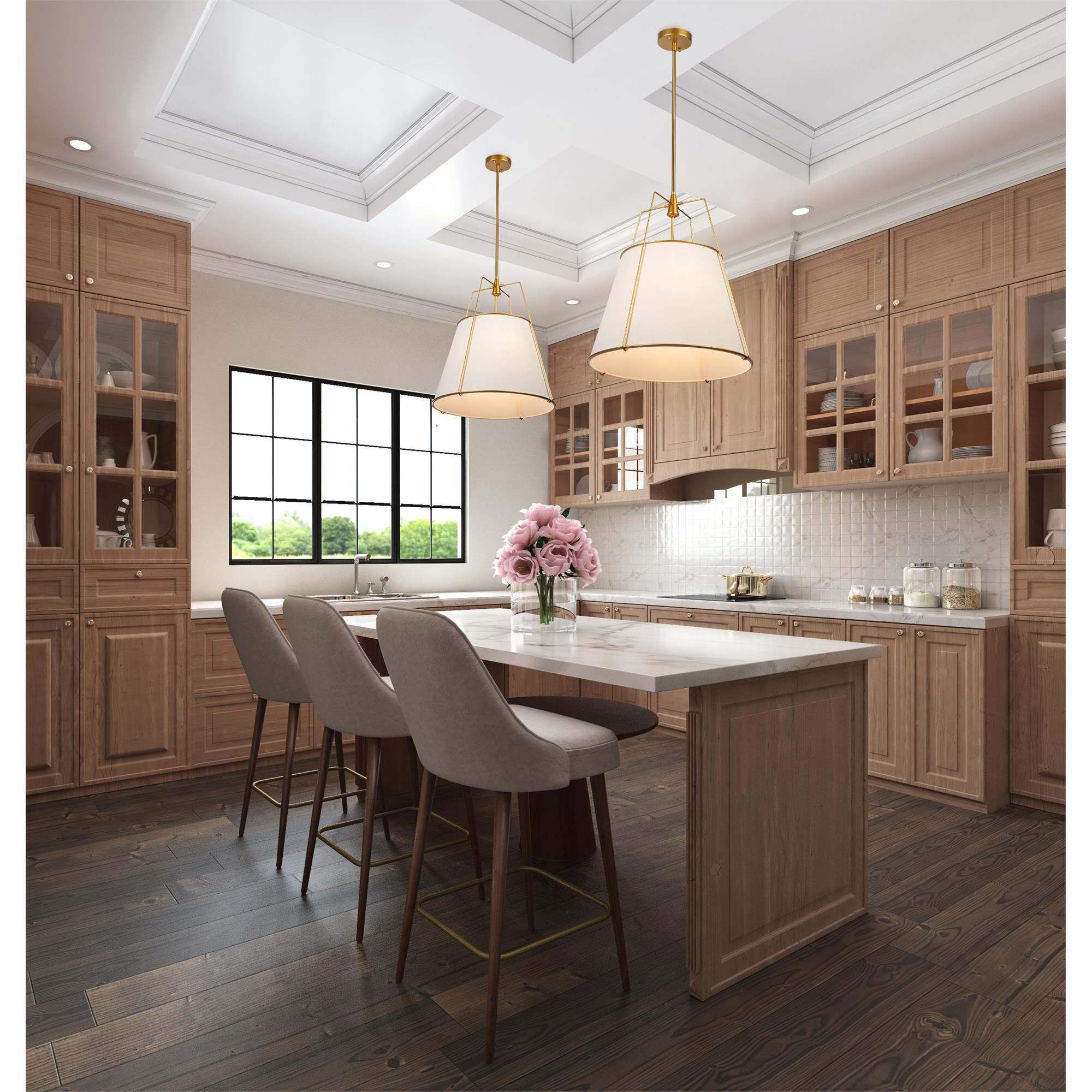 Steven Sabados (S&C) Pullman 20 Inch Large Pendant,