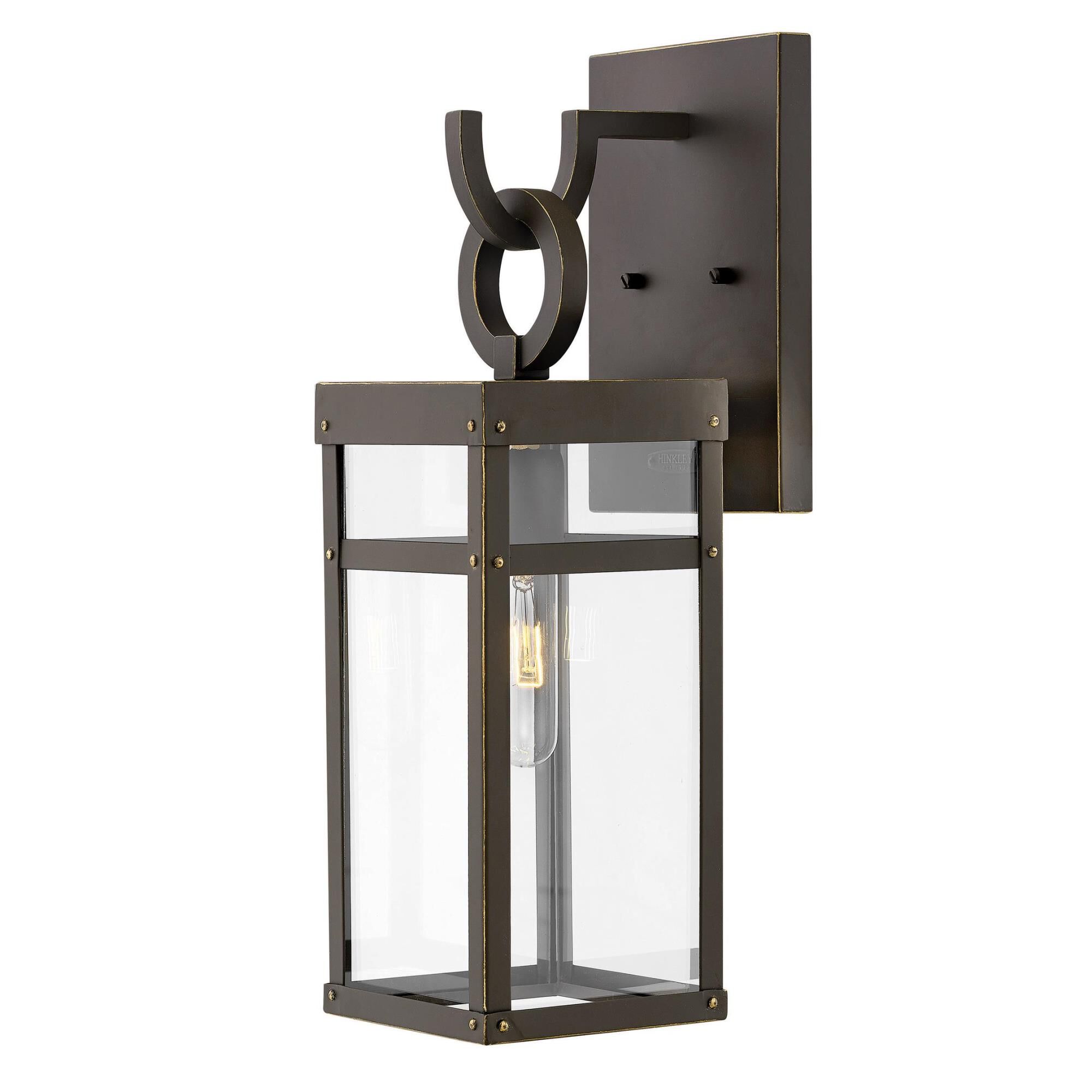 Shown in Oil Rubbed Bronze finish and Clear glass
