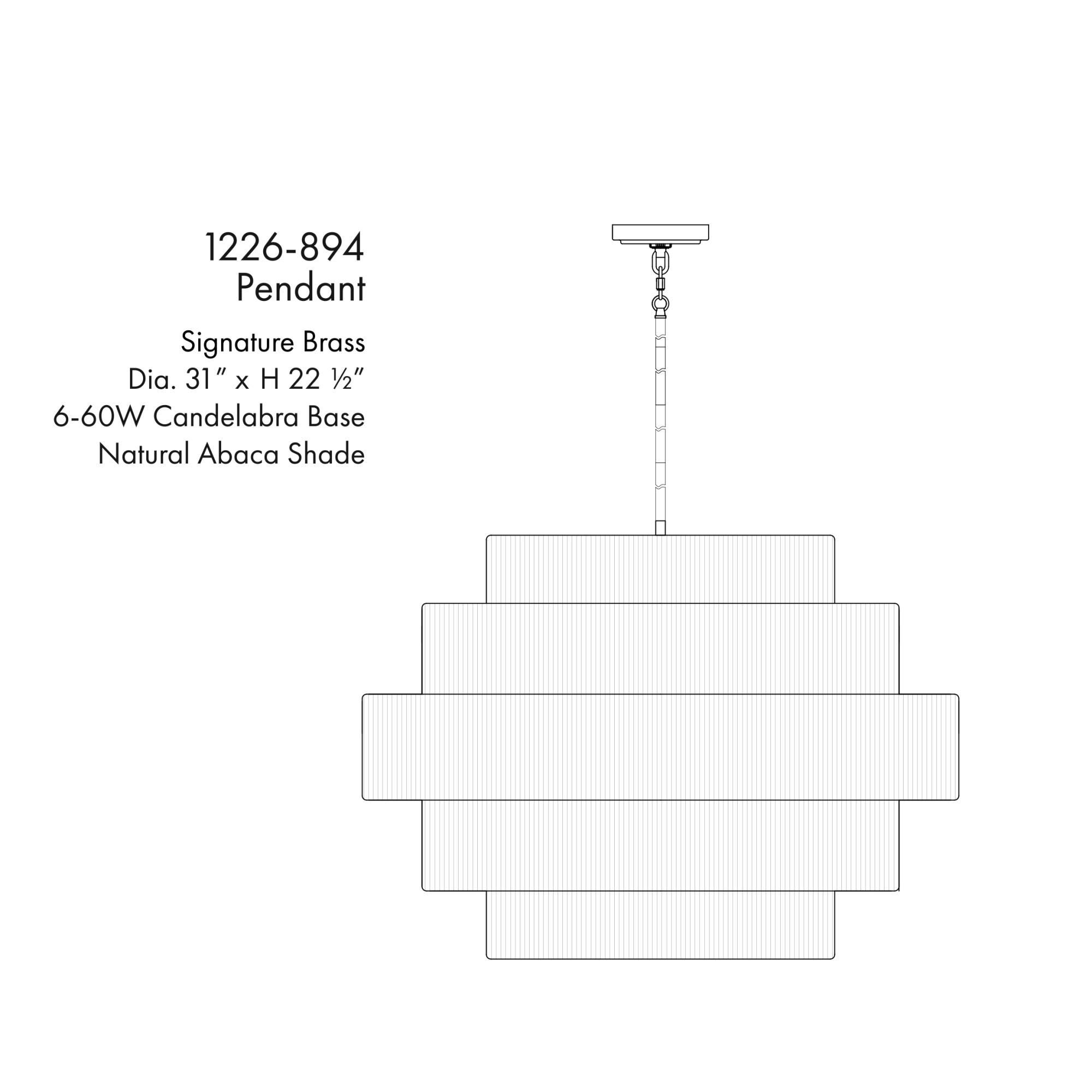 Caviana 31 Inch Chandelier by Minka Lavery