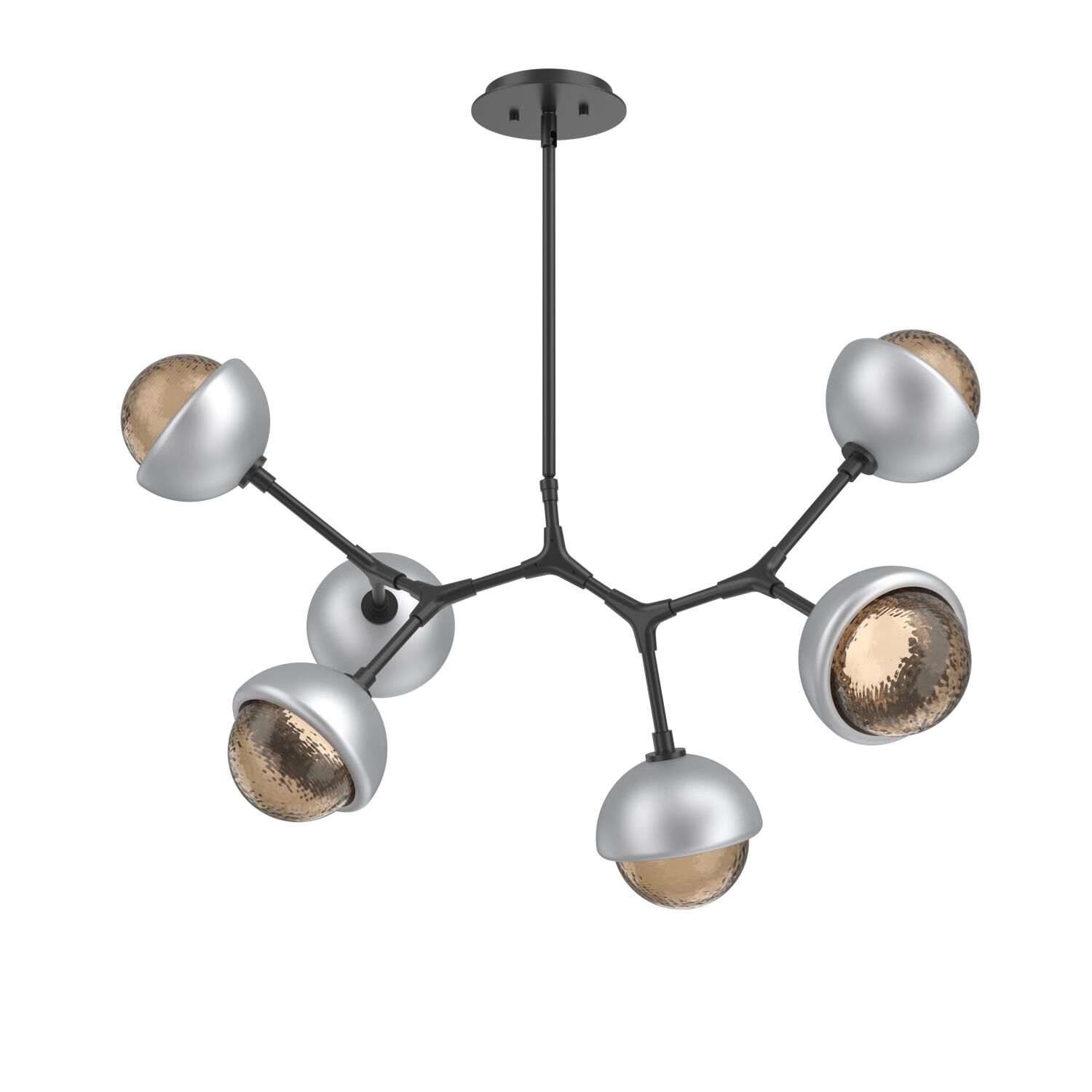 Shown in Matte Black finish and Bronze glass and Classic Silver accent